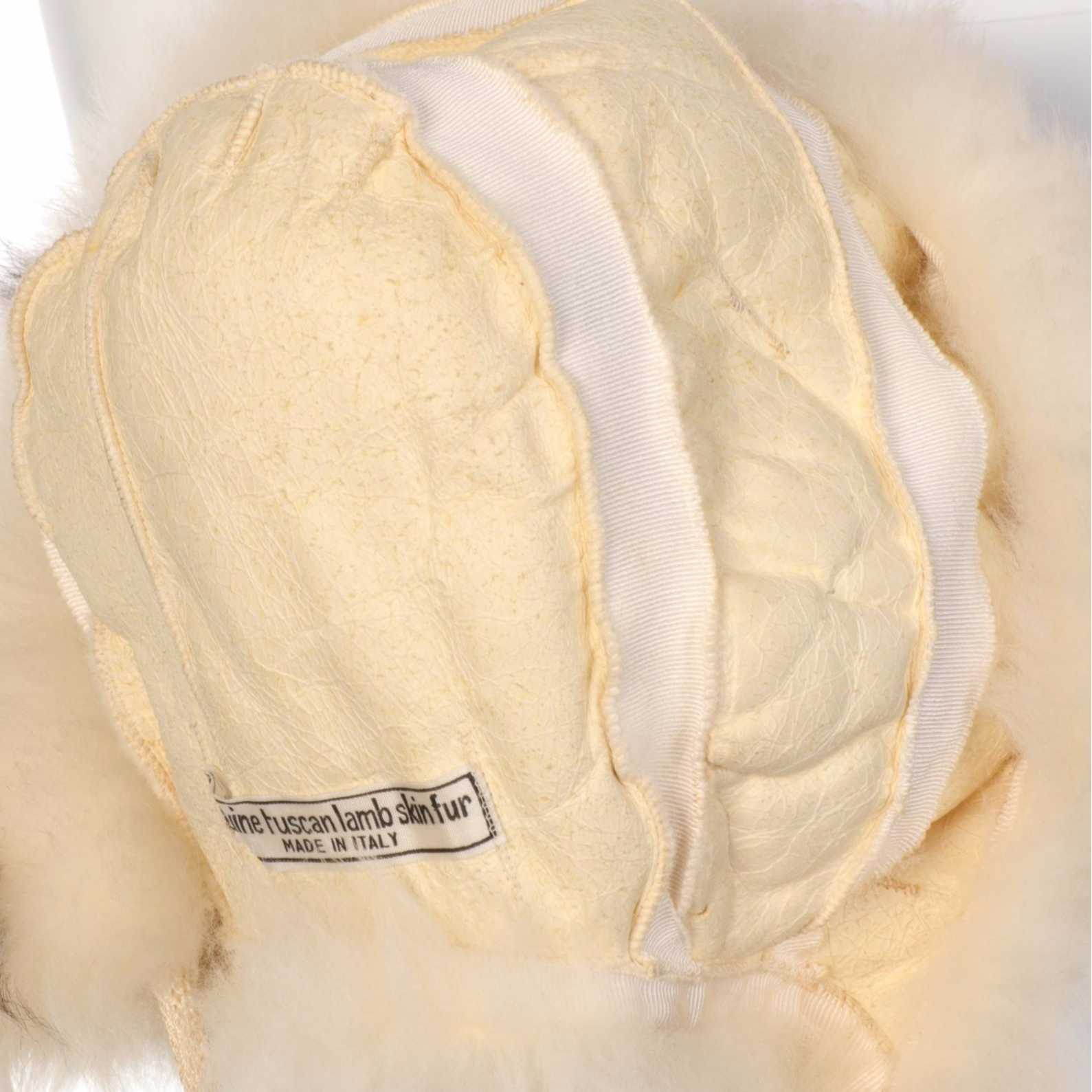 Rabbit Fur Stroller Coat with Tuscan Lamb Fur Hat