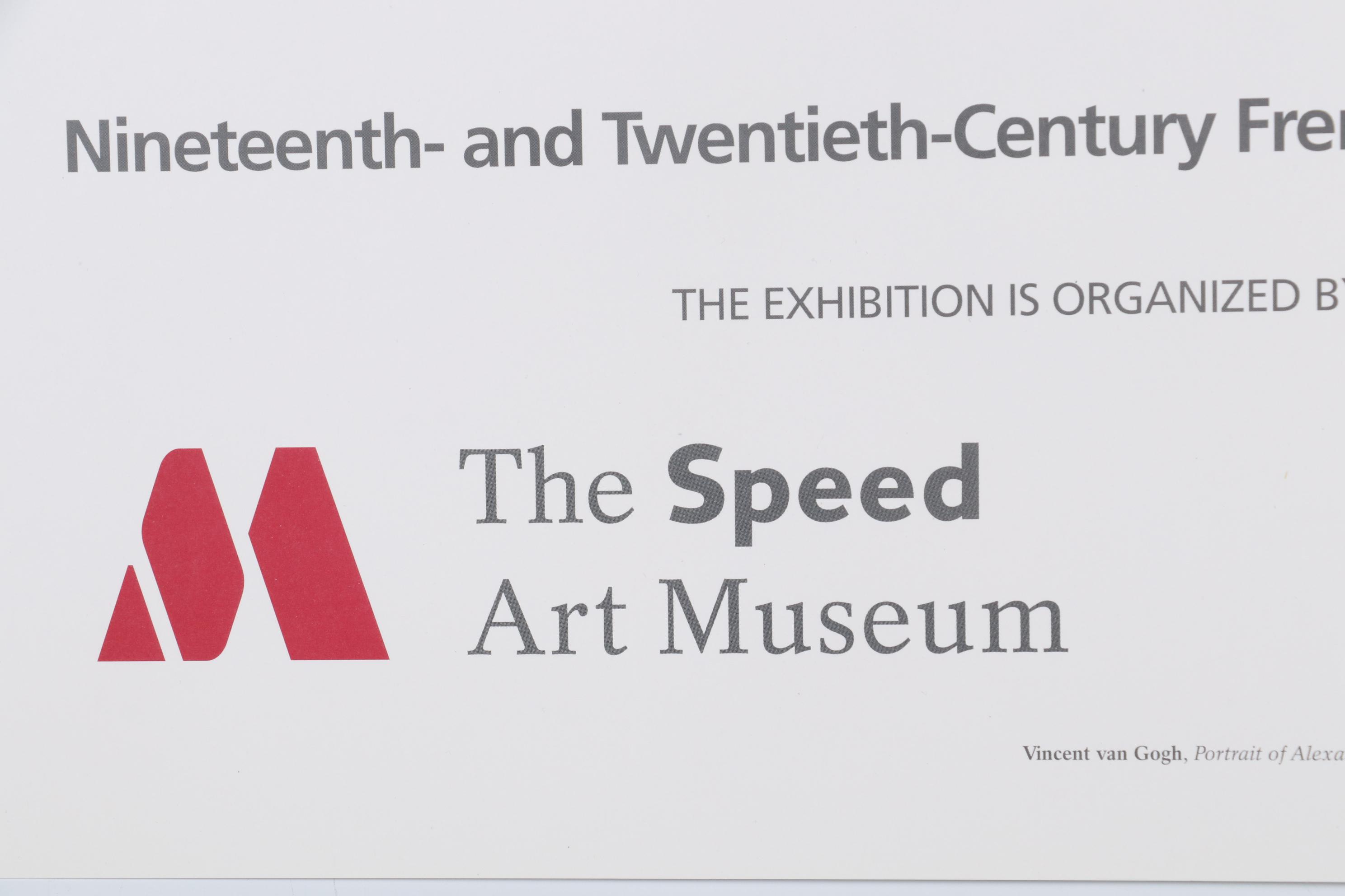 Speed Art Museum Offset Lithograph after Vincent Van Gogh "Millet to Matisse"