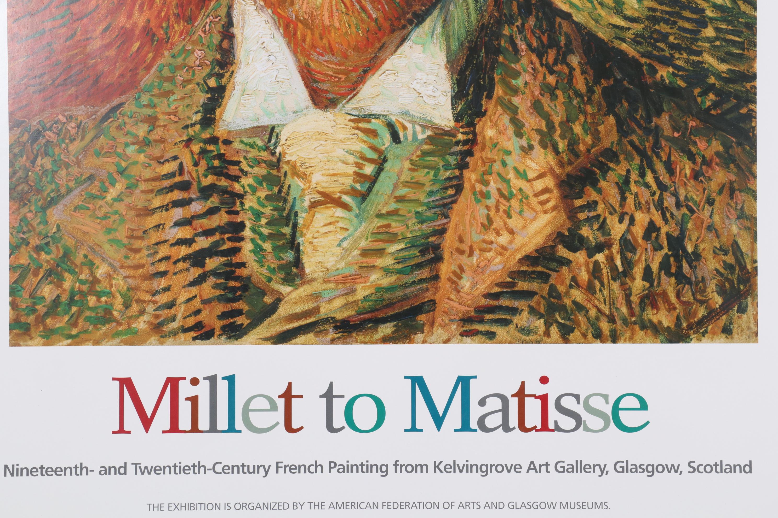 Speed Art Museum Offset Lithograph after Vincent Van Gogh "Millet to Matisse"