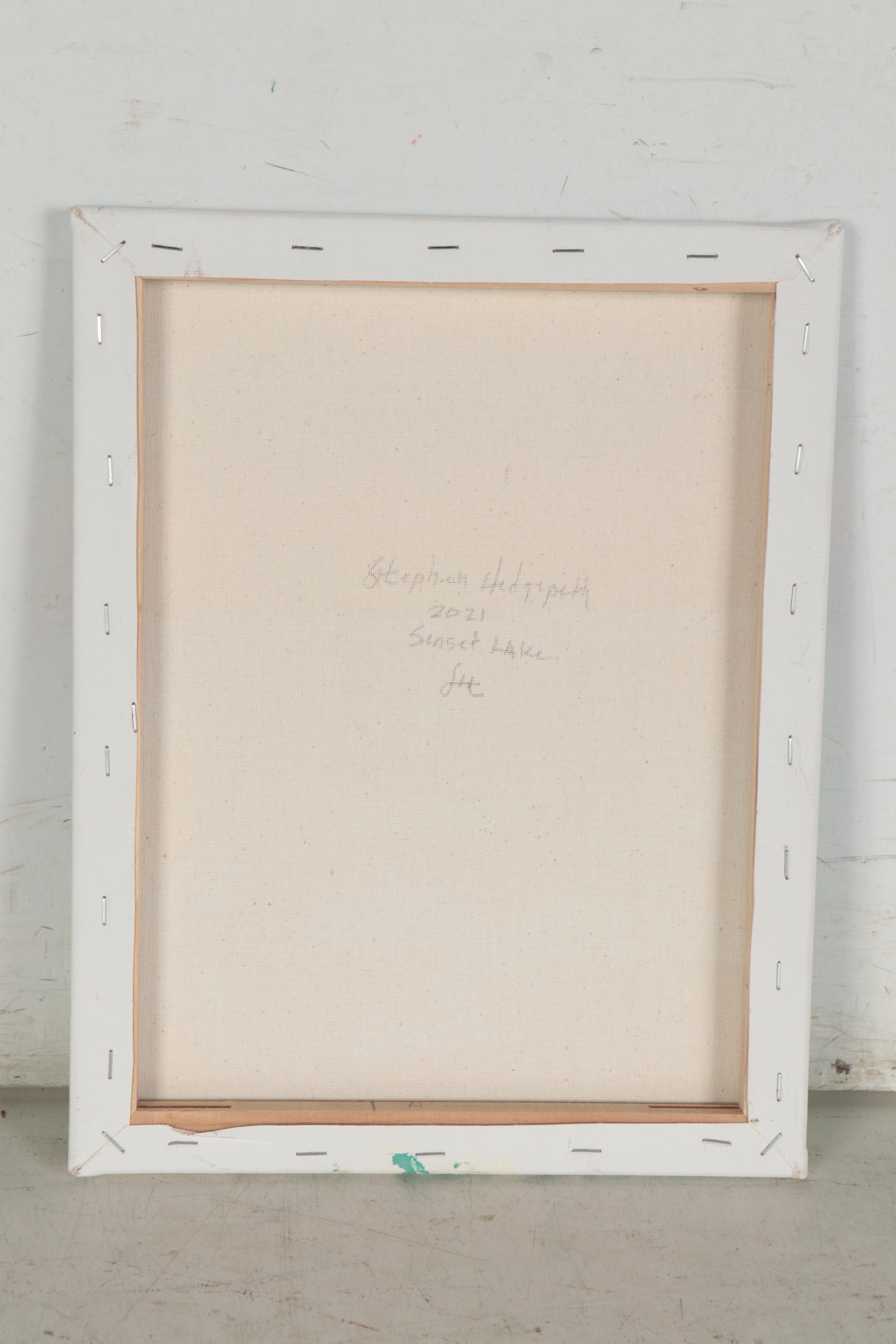 Stephen Hedgepeth Oil Painting "Sunset Lake"