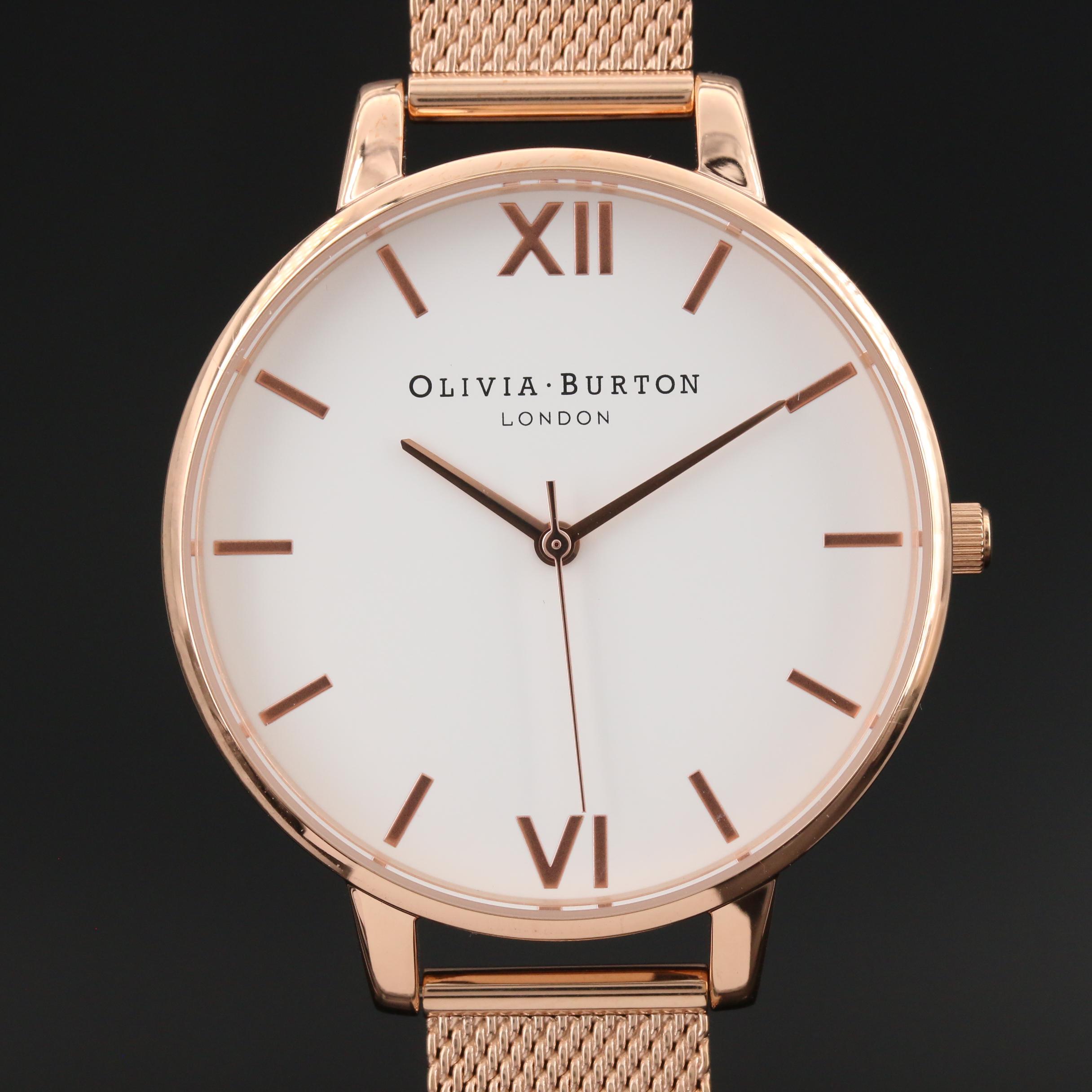 Olivia Burton Big Dial Stainless Steel Quartz Watch