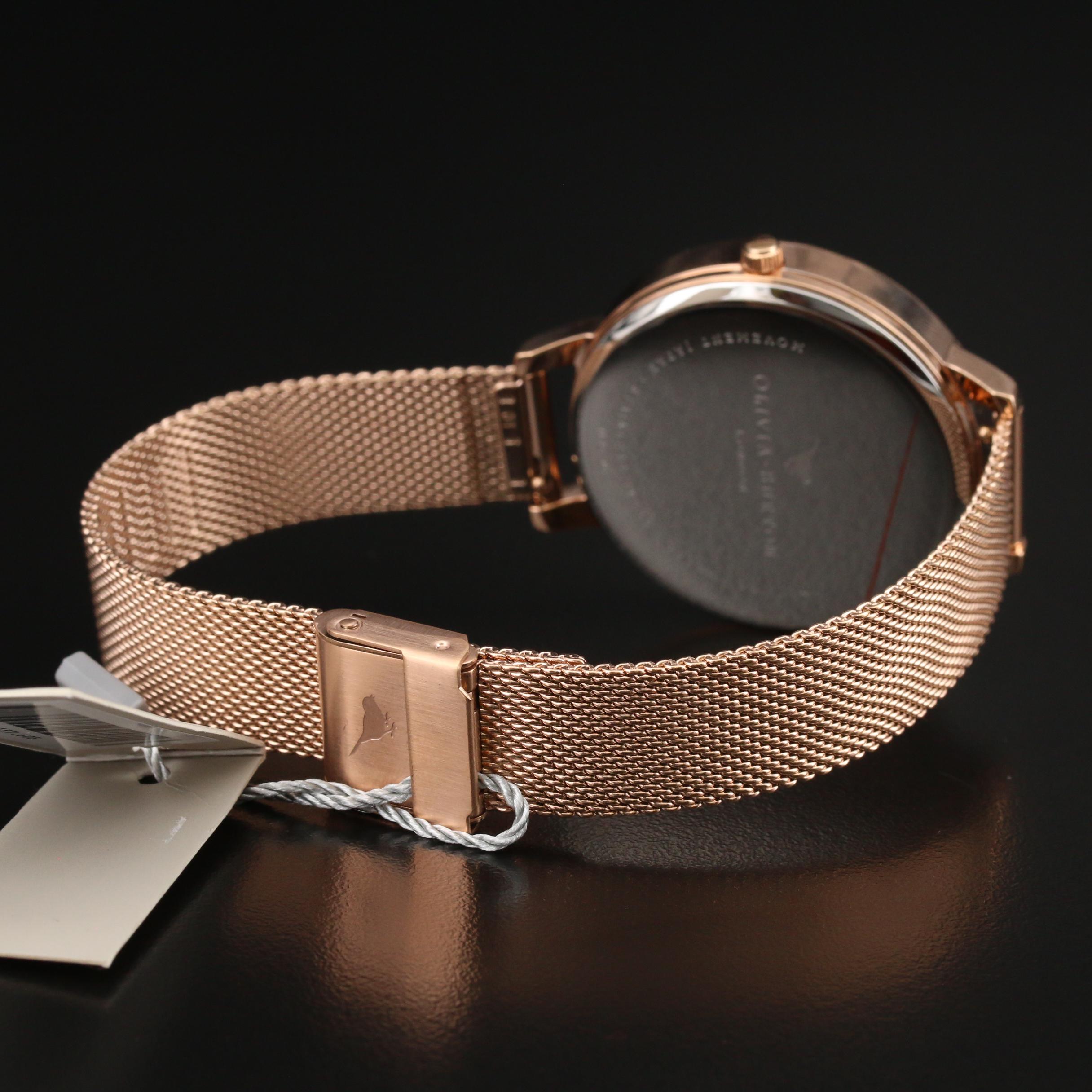 Olivia Burton Big Dial Stainless Steel Quartz Watch