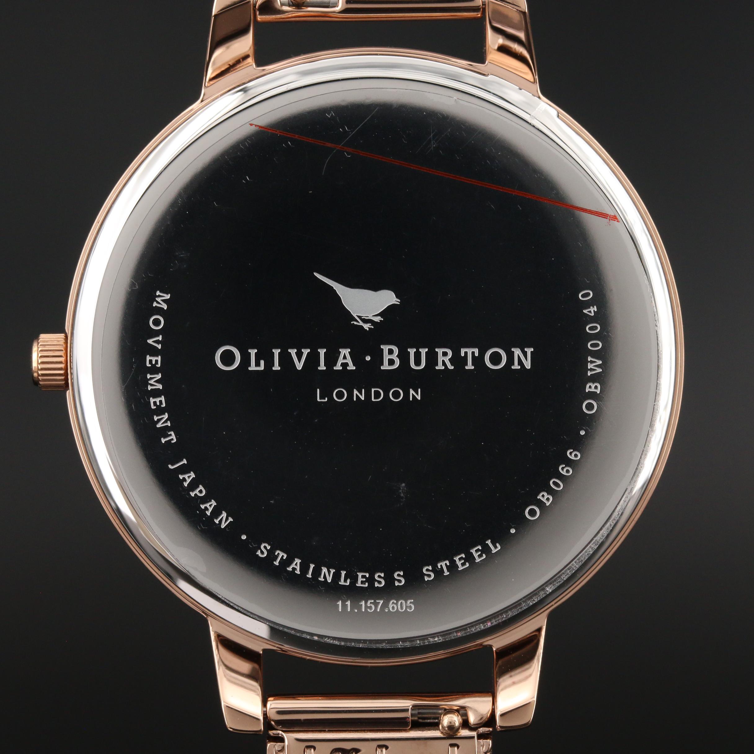 Olivia Burton Big Dial Stainless Steel Quartz Watch