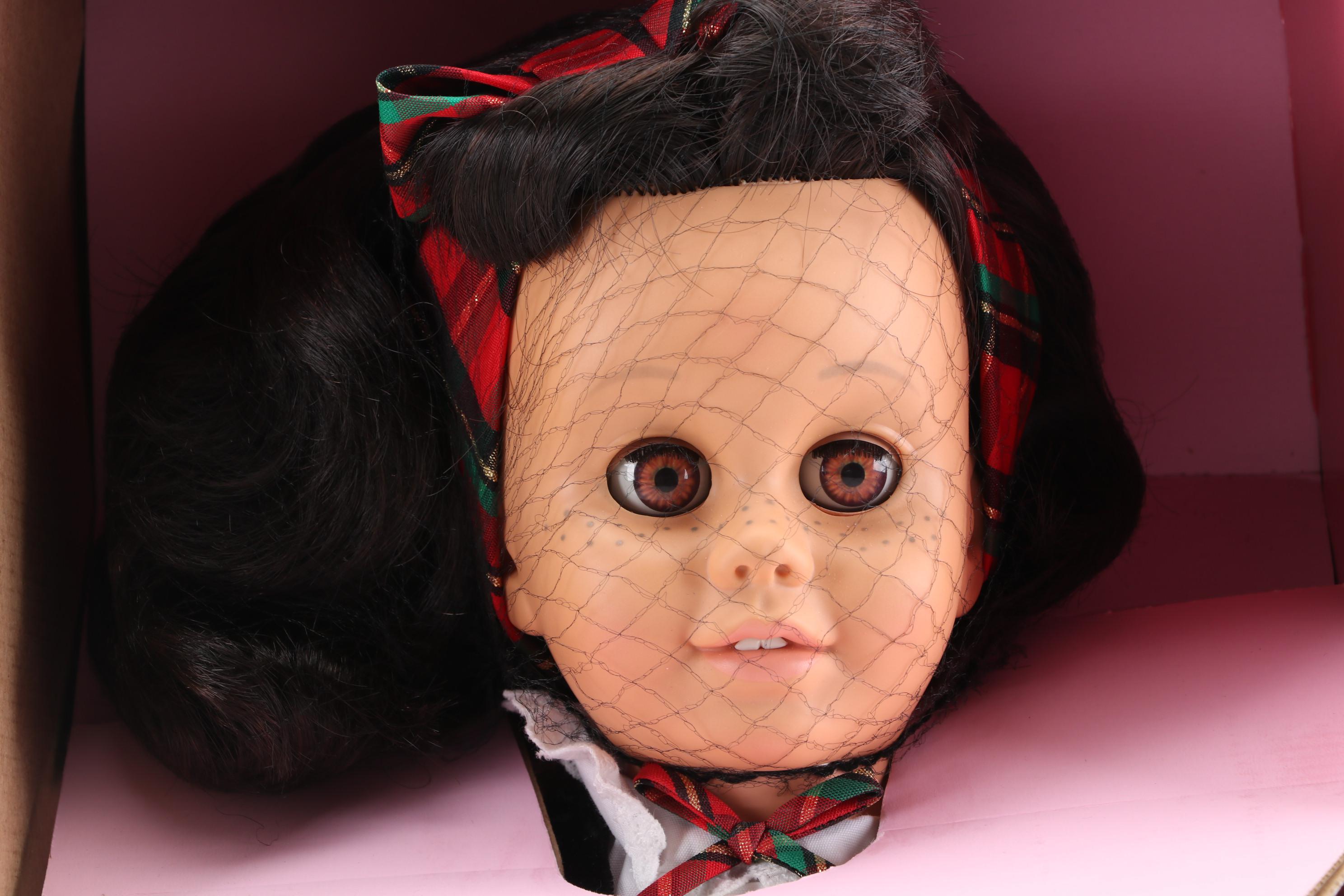 Mattel "Holiday Chatty Cathy" Talking Doll and "Party Dress," in Packaging, 1998