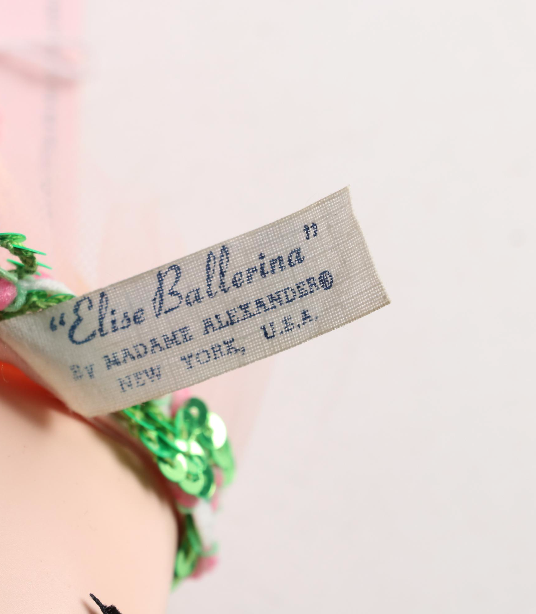 Madame Alexander "Elise as Ballerina" and "Midnight" Dolls