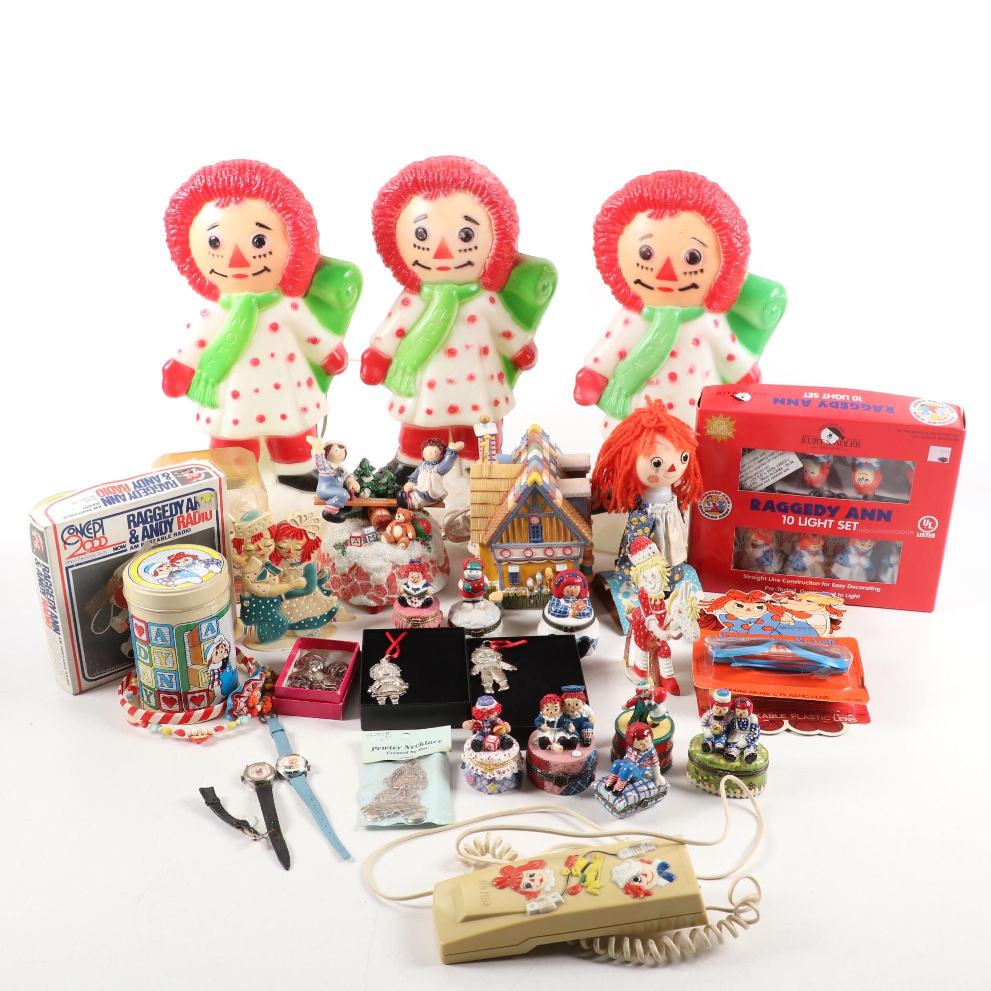 Kurt S. Adler and Other Raggedy Ann & Andy Toys, Figurines, and More