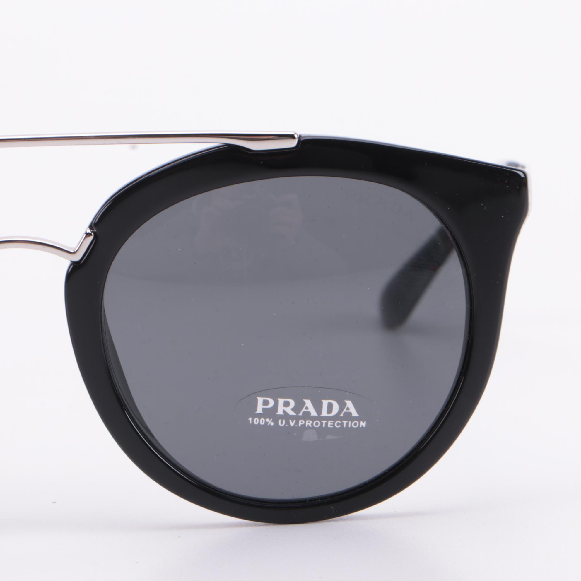 Prada Cinema Panthos Black Frame Sunglasses