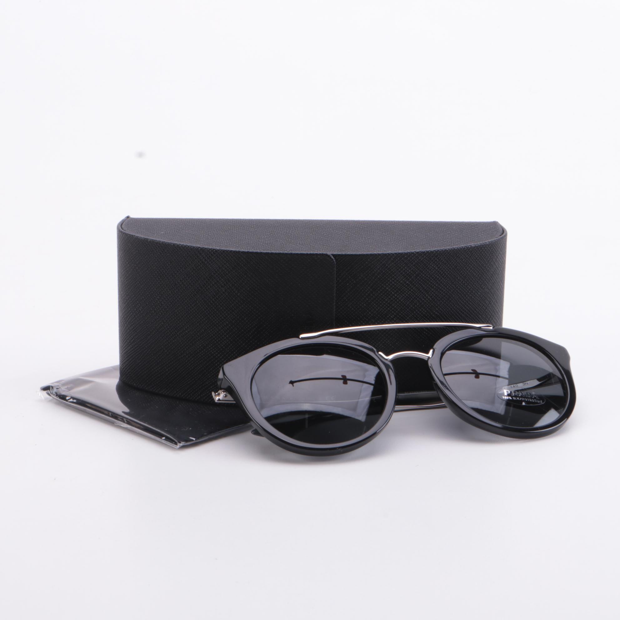 Prada Cinema Panthos Black Frame Sunglasses