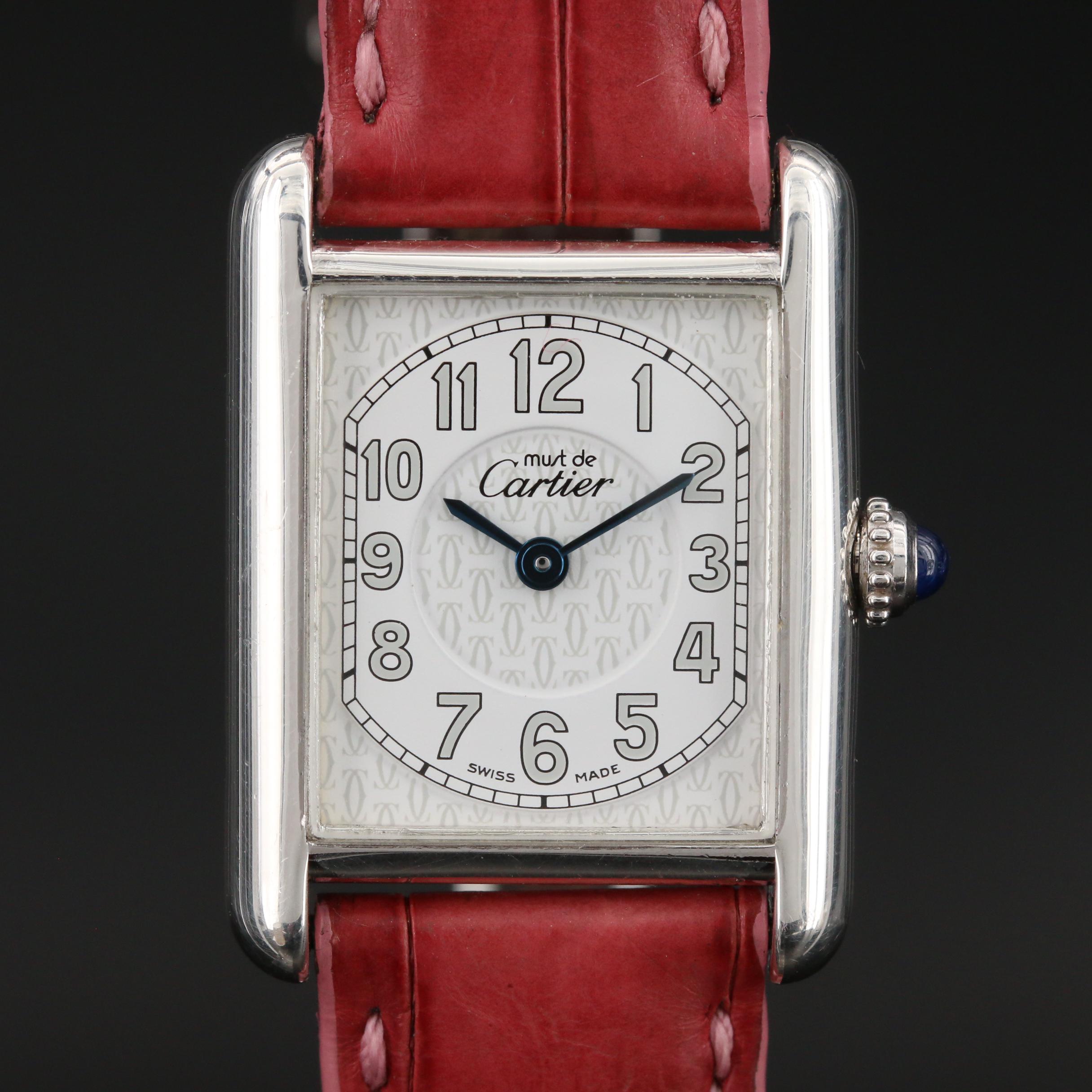 Vintage Cartier Tank Must Sterling Silver Quartz Watch
