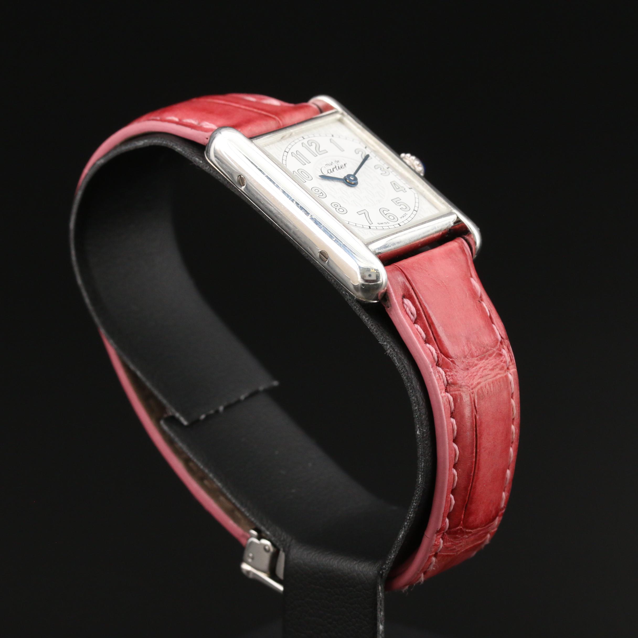 Vintage Cartier Tank Must Sterling Silver Quartz Watch