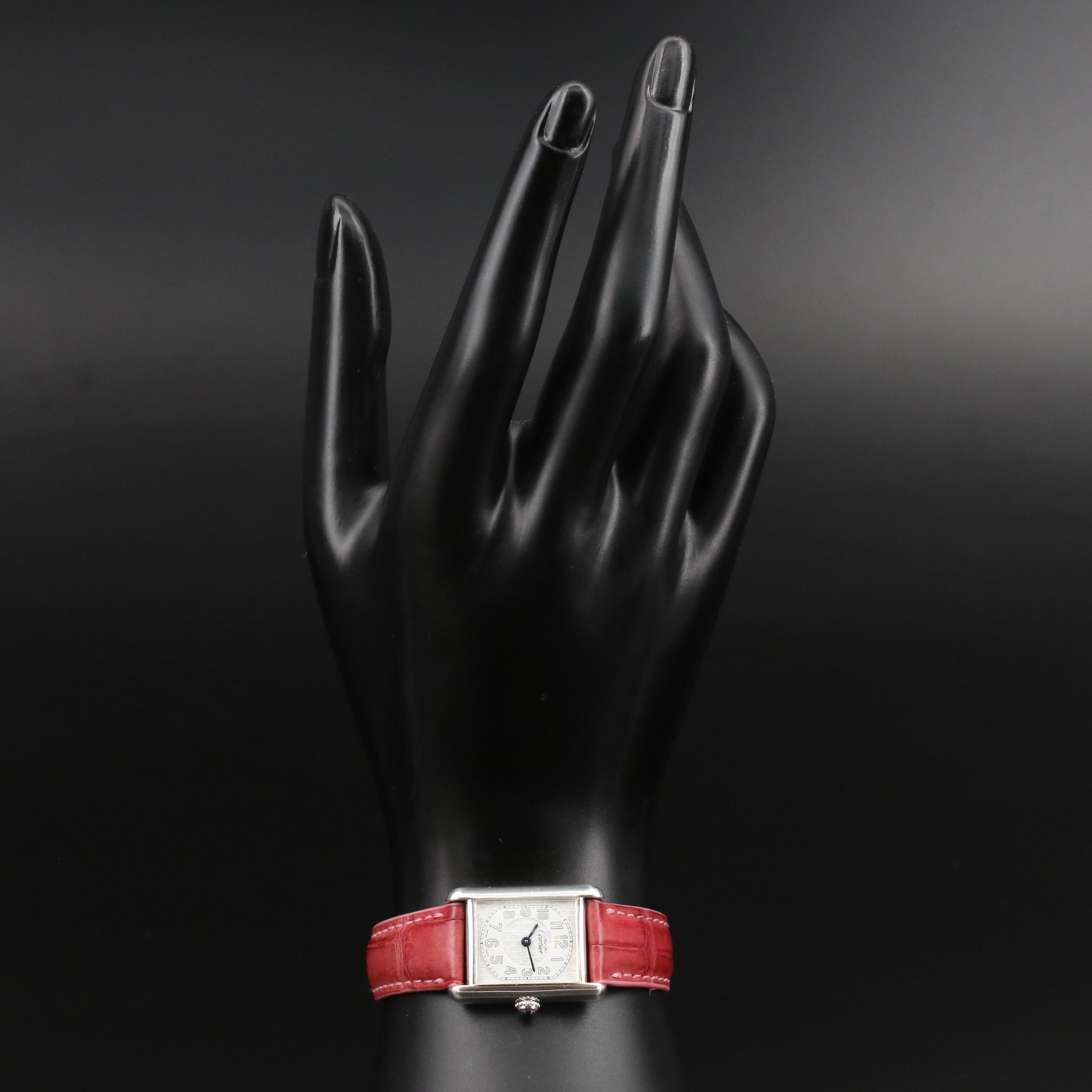 Vintage Cartier Tank Must Sterling Silver Quartz Watch