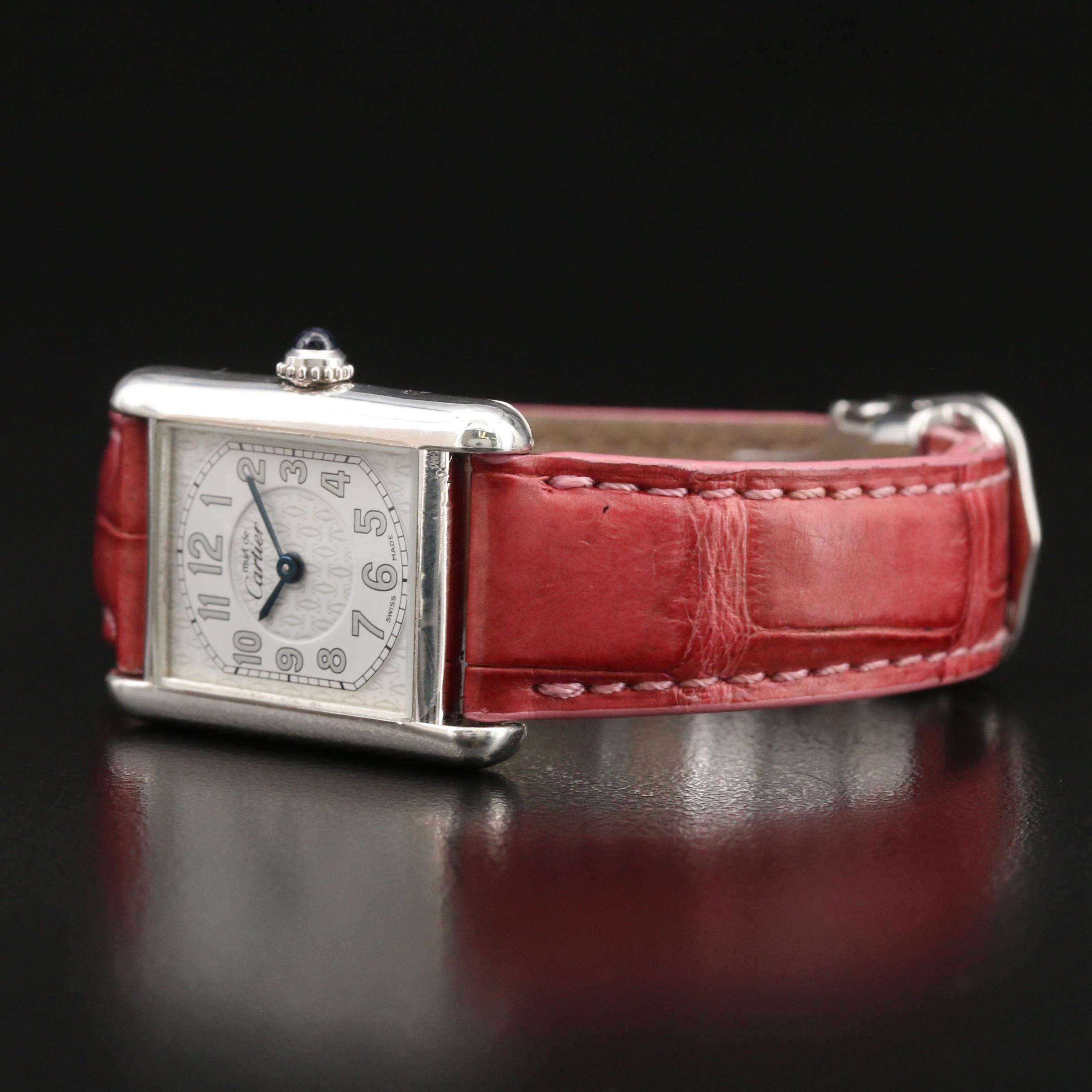 Vintage Cartier Tank Must Sterling Silver Quartz Watch