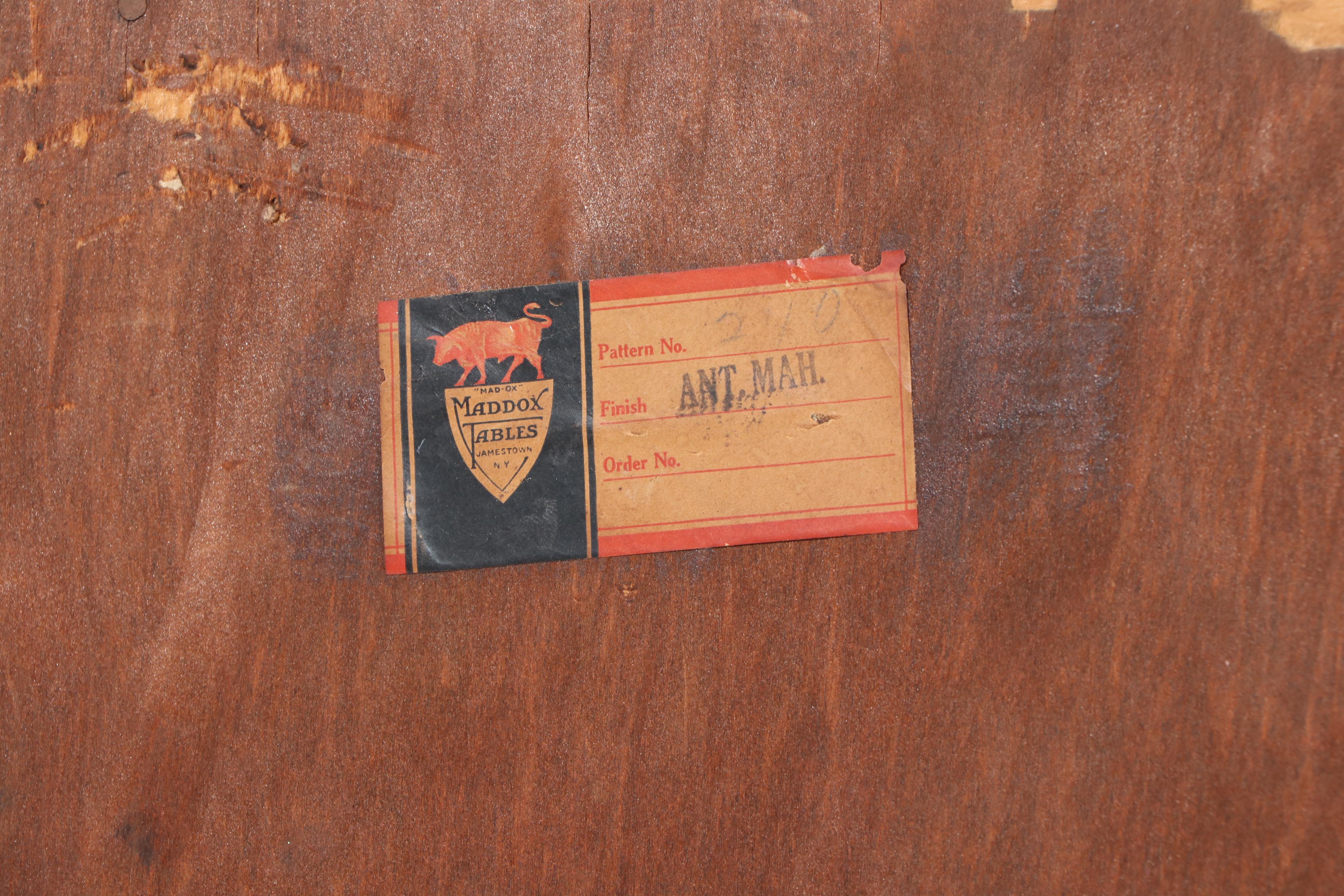 Maddox Federal Style Mahogany Breakfront Secretary Bookcase