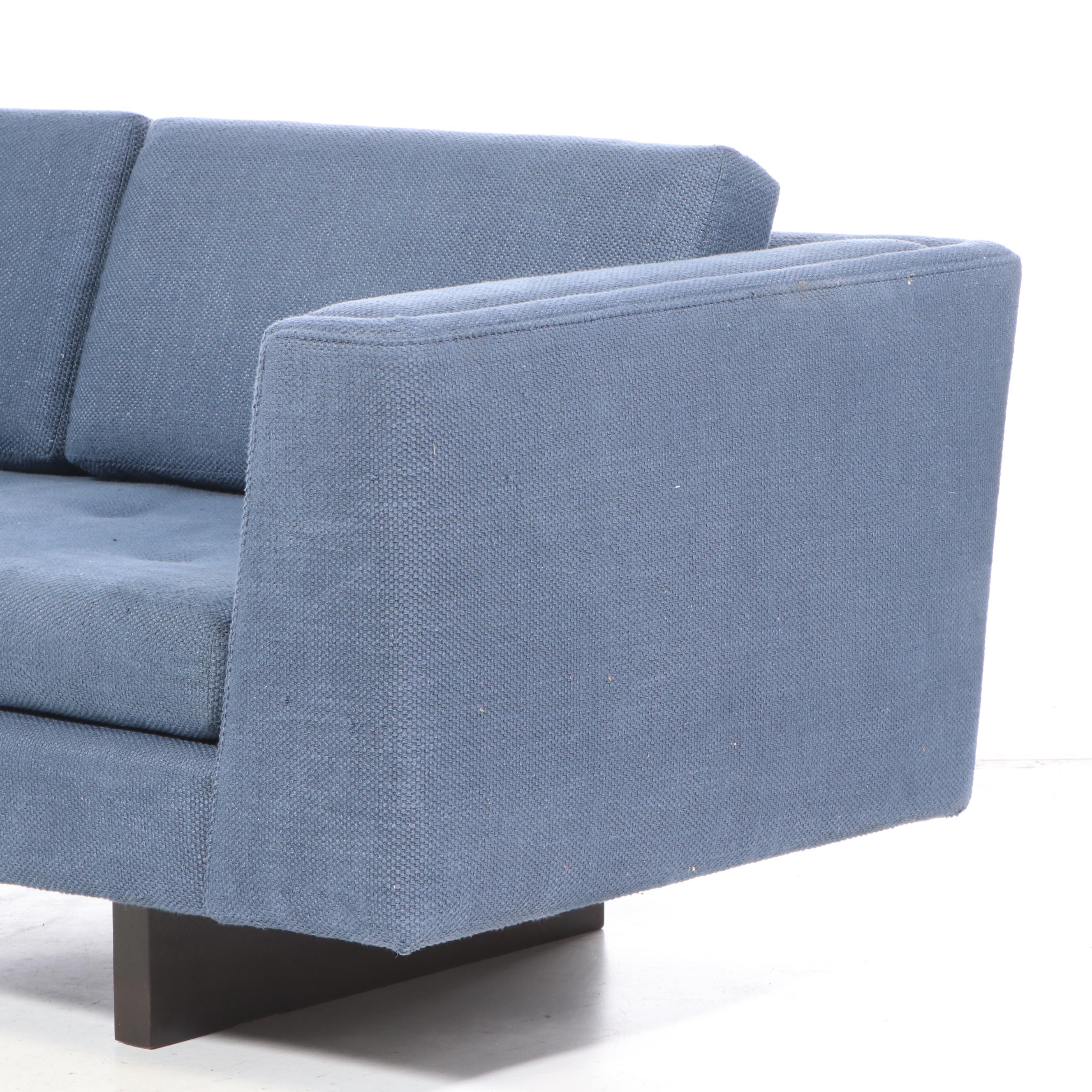 Mid Century Modern Style Sofa with Floating Base in the Style of Edward Wormley