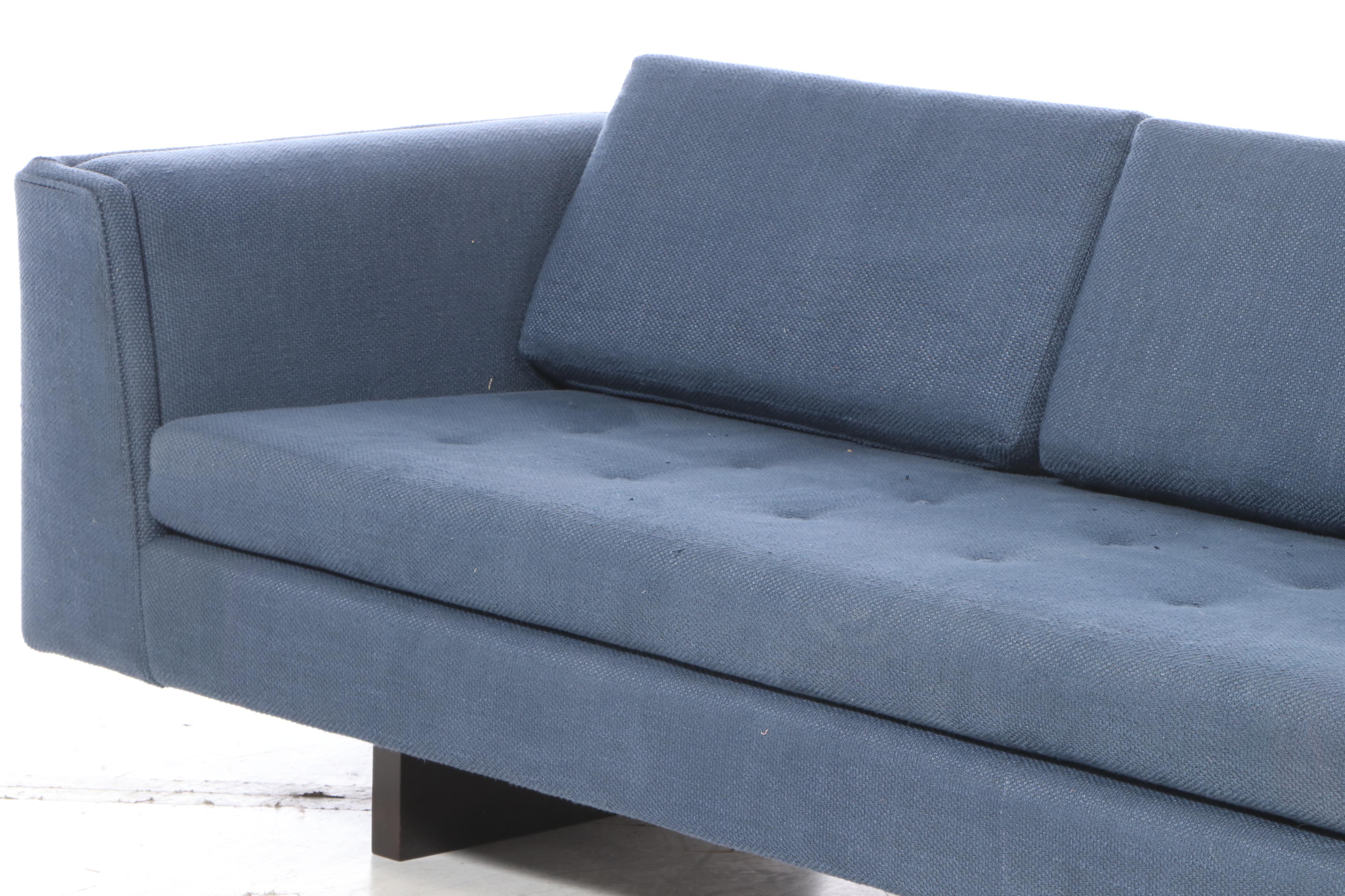Mid Century Modern Style Sofa with Floating Base in the Style of Edward Wormley