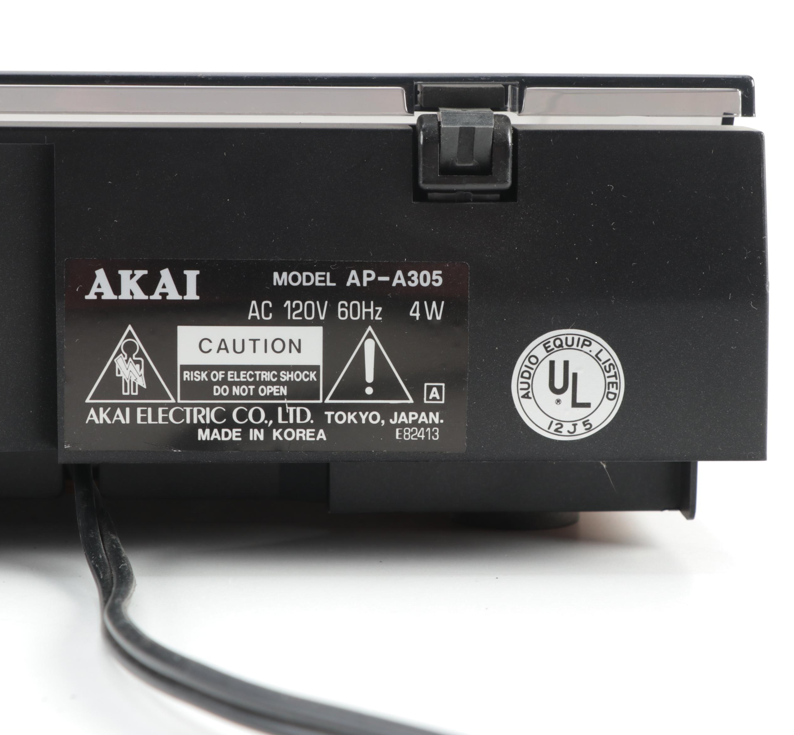 AKAI AP-A305 Turntable, Late 20th Century