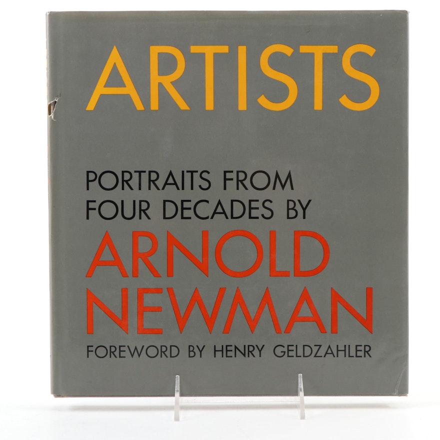 Signed First Edition "Artists: Portraits from Four Decades" by Arnold Newman