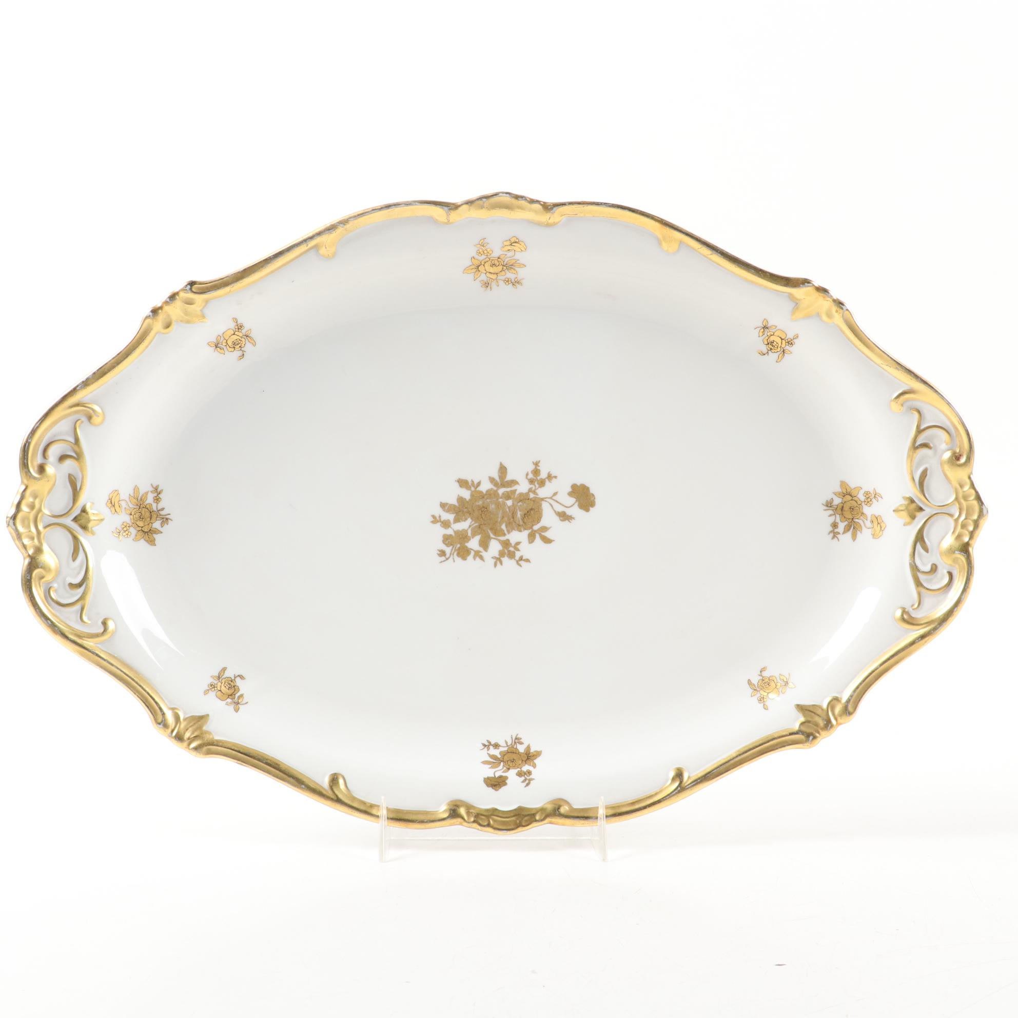 Weimar "Katharina" Porcelain Serveware and Porcelain Rose Table Décor