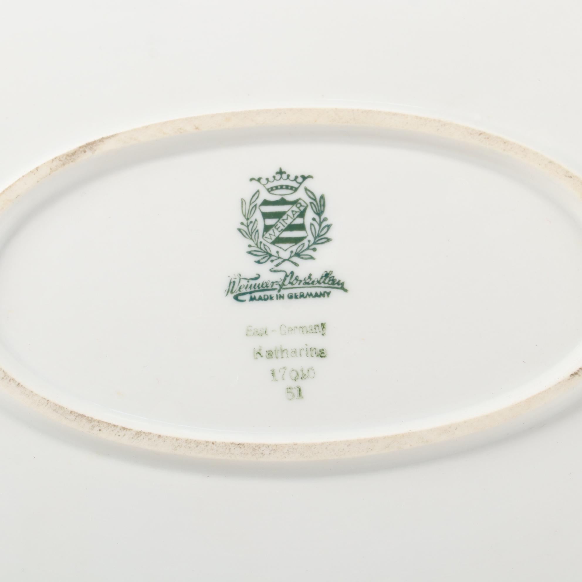 Weimar "Katharina" Porcelain Serveware and Porcelain Rose Table Décor