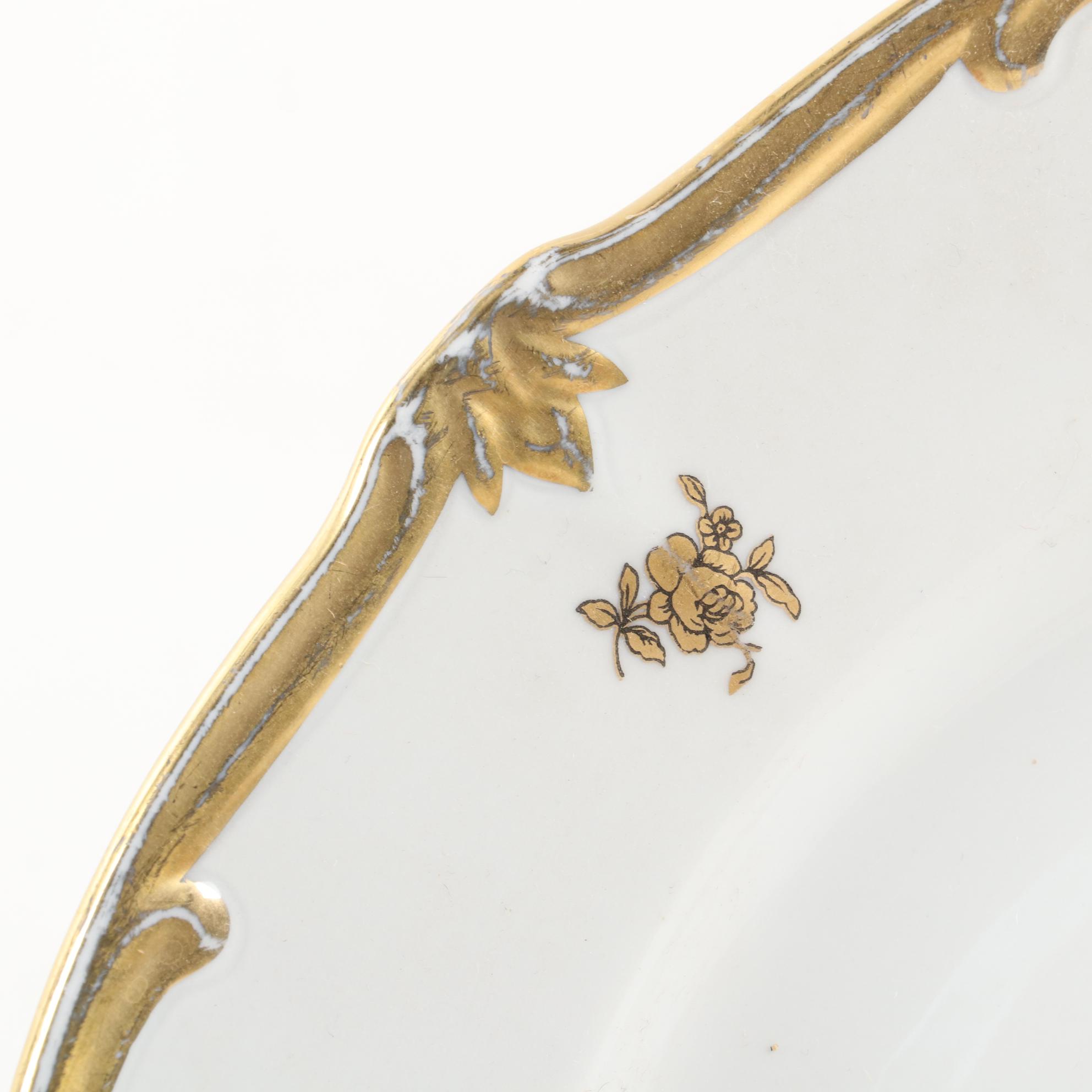 Weimar "Katharina" Porcelain Serveware and Porcelain Rose Table Décor