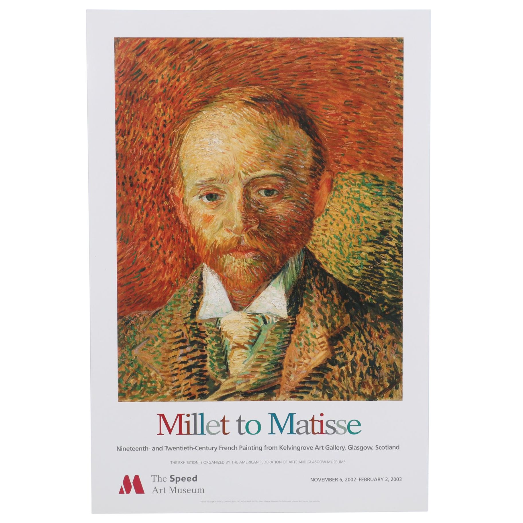 Speed Art Museum Offset Lithograph after Vincent Van Gogh "Millet to Matisse"