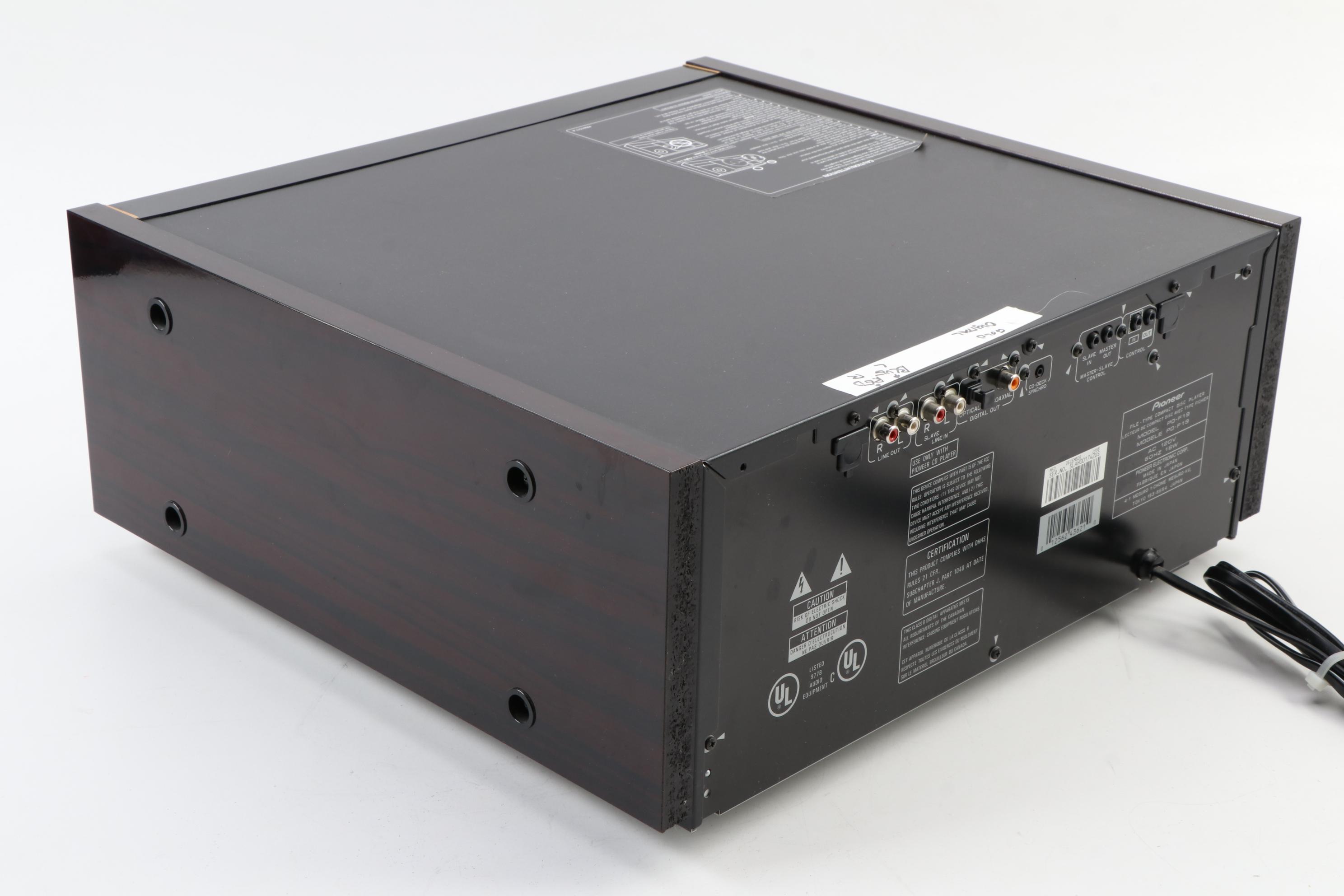 Pioneer PD-F19 File-Type 300 Disc CD Player, 1998