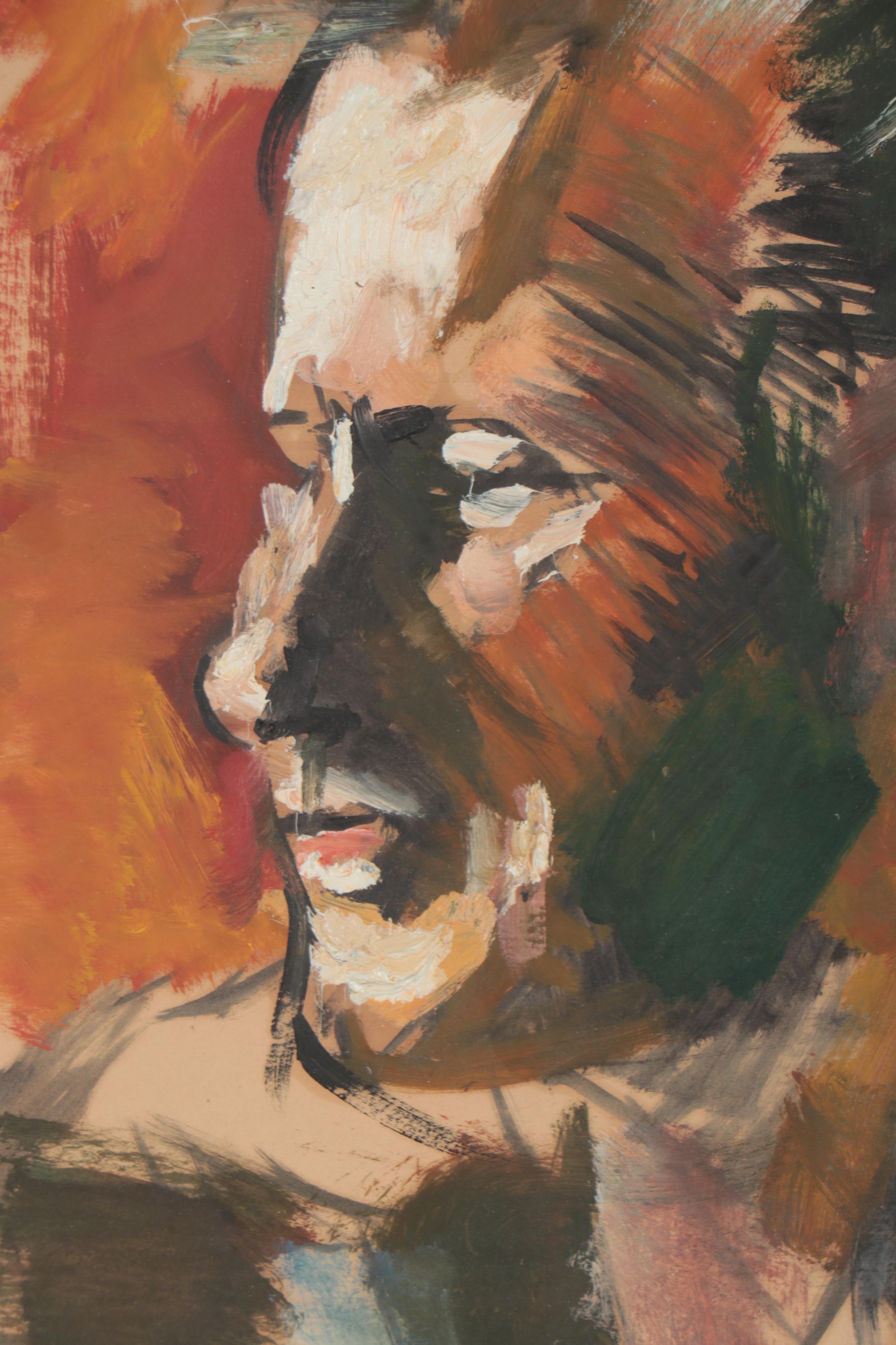 Edward Fern Portrait Oil Painting, 1953