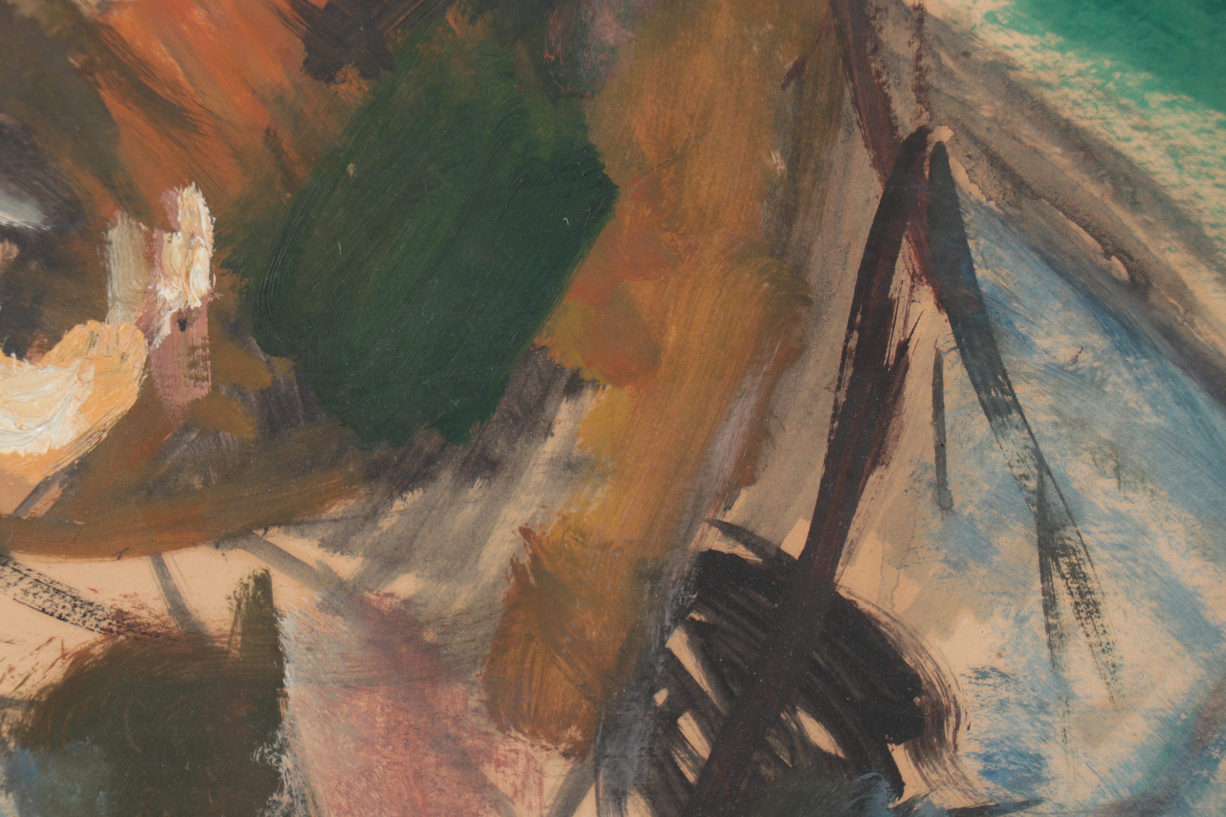 Edward Fern Portrait Oil Painting, 1953