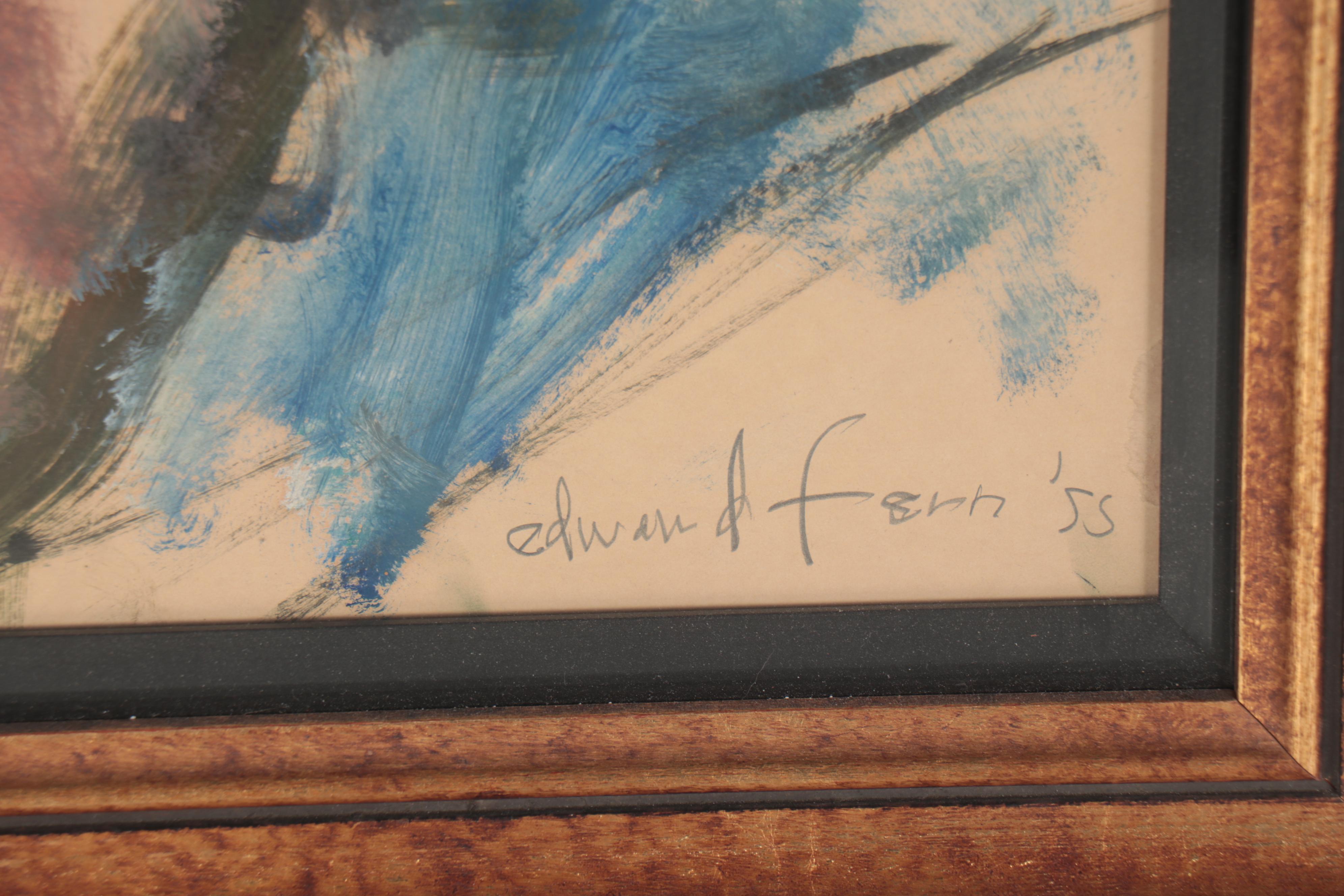 Edward Fern Portrait Oil Painting, 1953