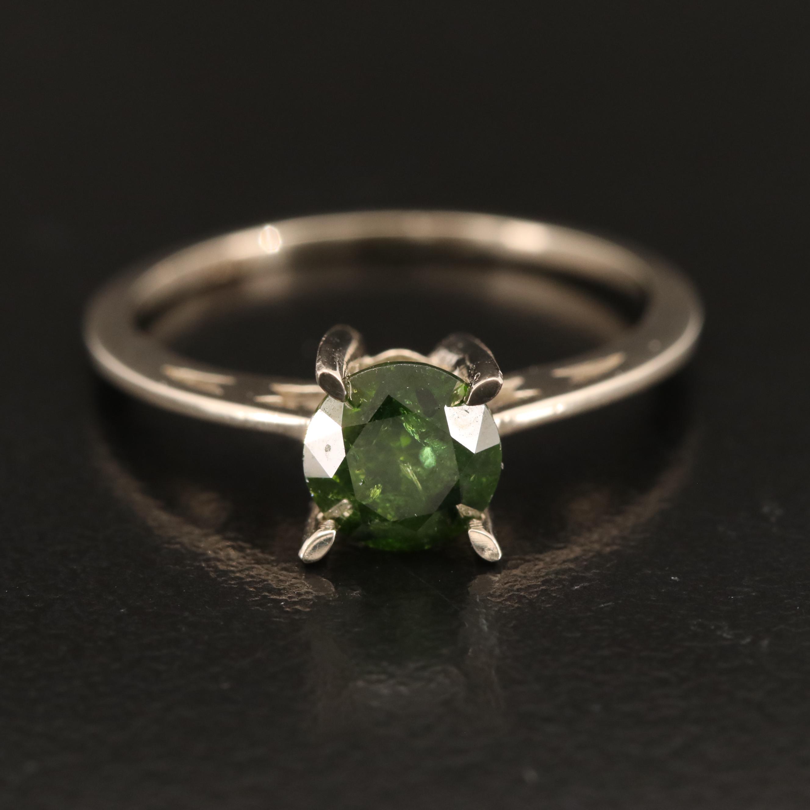 14K 1.00 CT Diamond Solitaire Ring