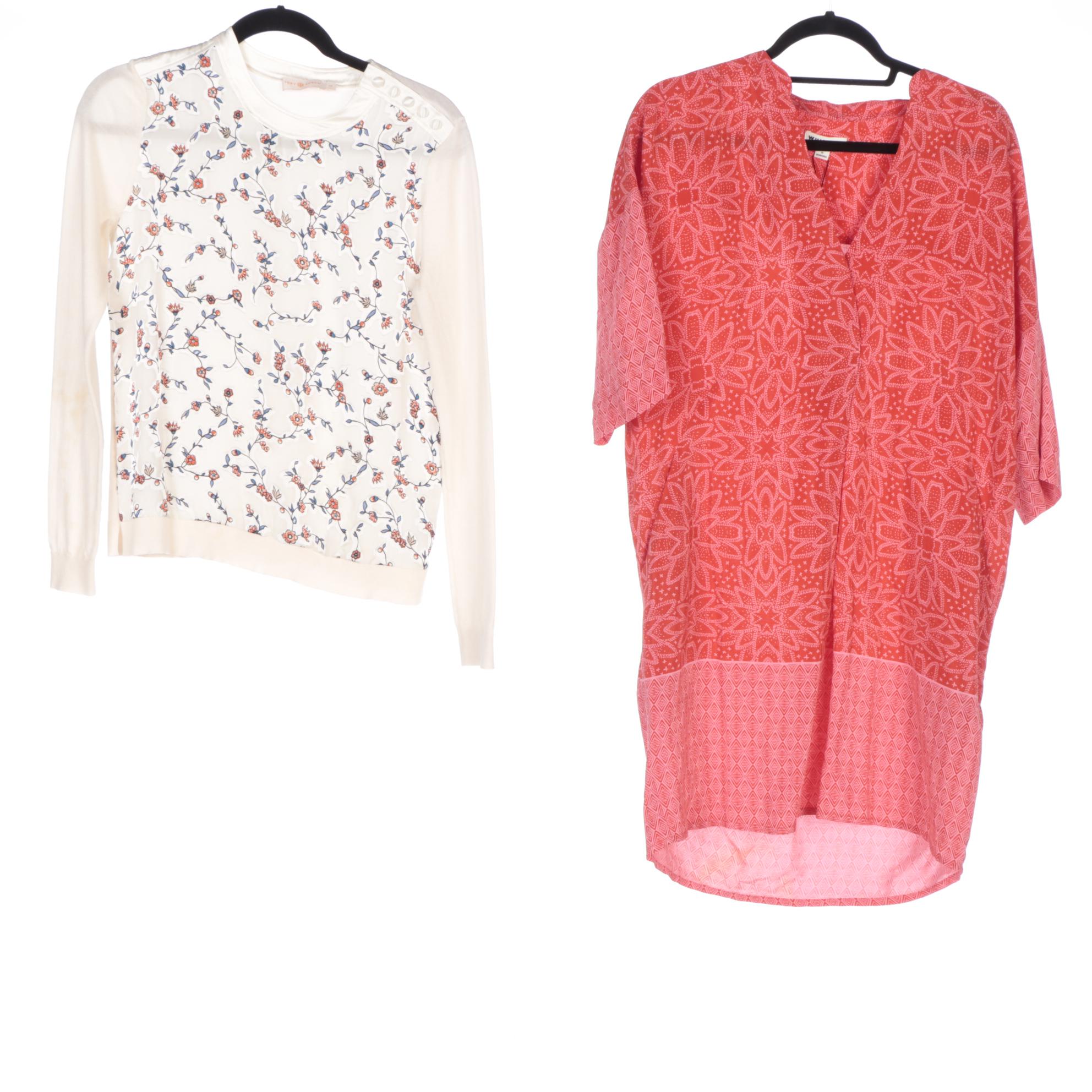 Tory Burch Sweater, Free People Smocked Dress with Whistles Blouse and Dress