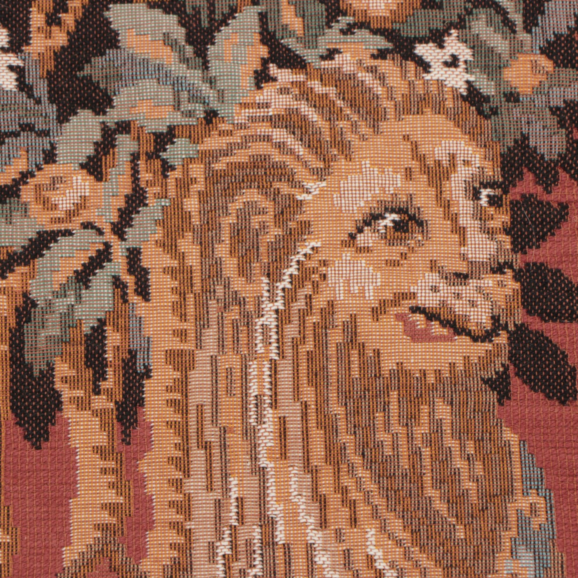 Machine Woven Tapestry after the "Lady and the Unicorn" Series "Smell"