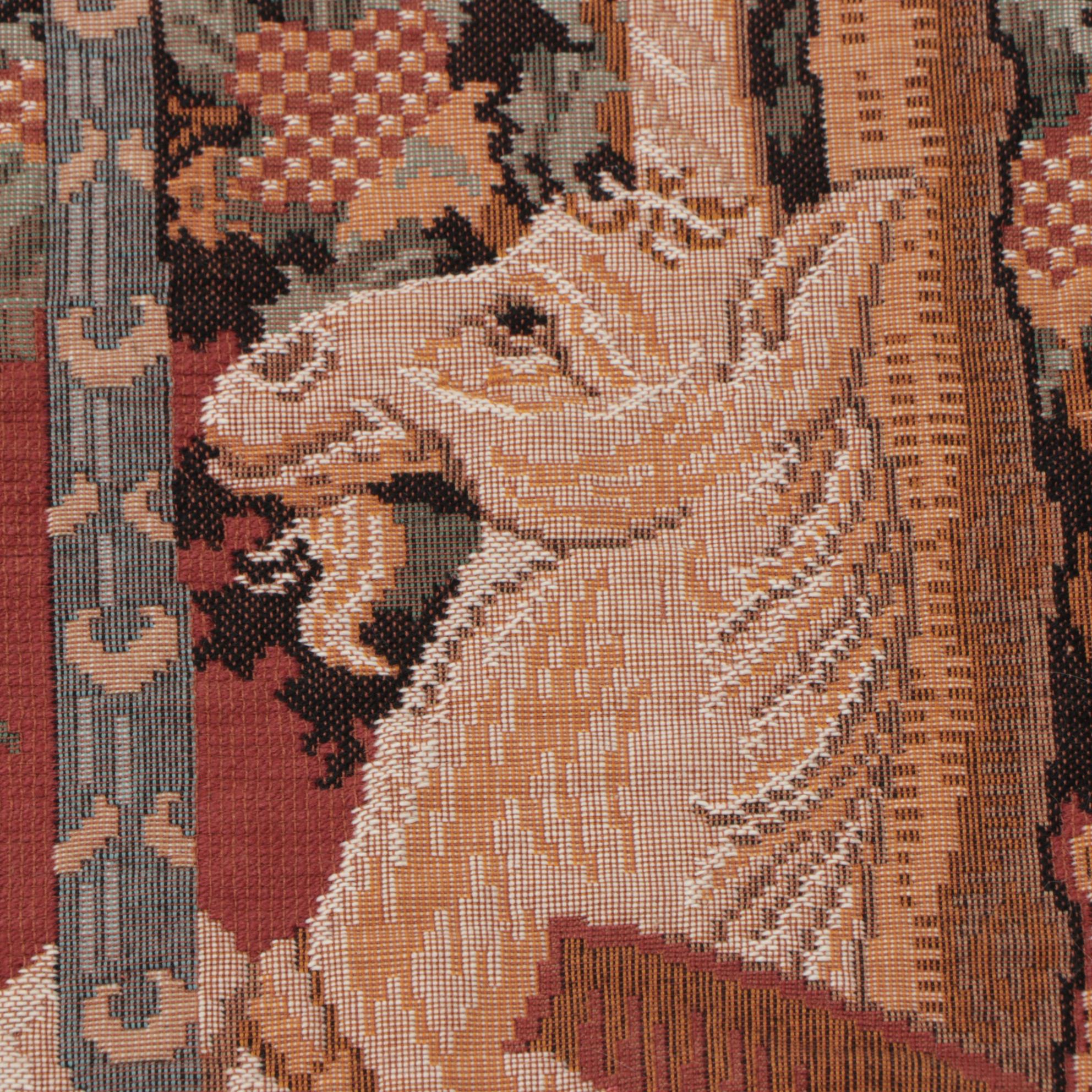 Machine Woven Tapestry after the "Lady and the Unicorn" Series "Smell"