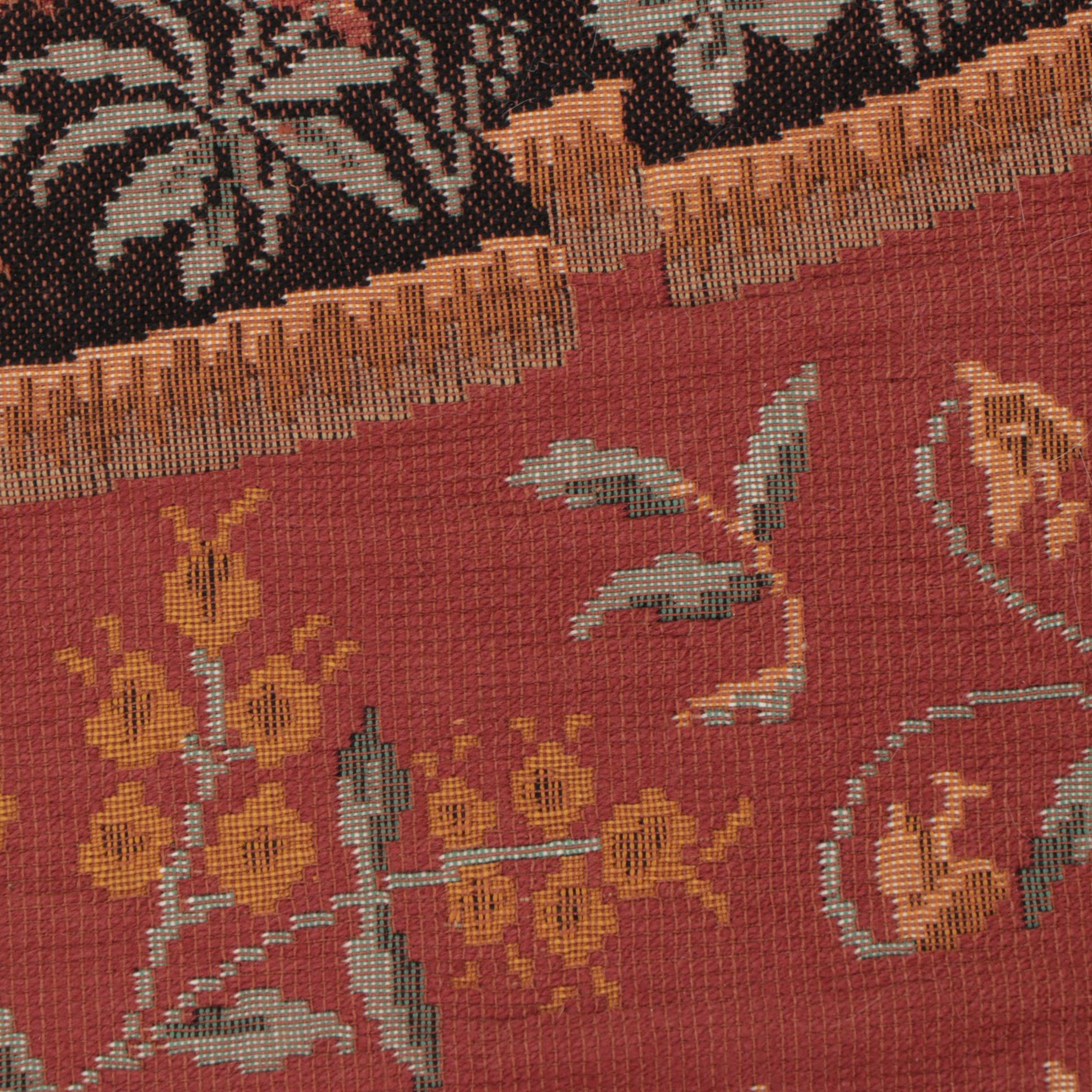 Machine Woven Tapestry after the "Lady and the Unicorn" Series "Smell"