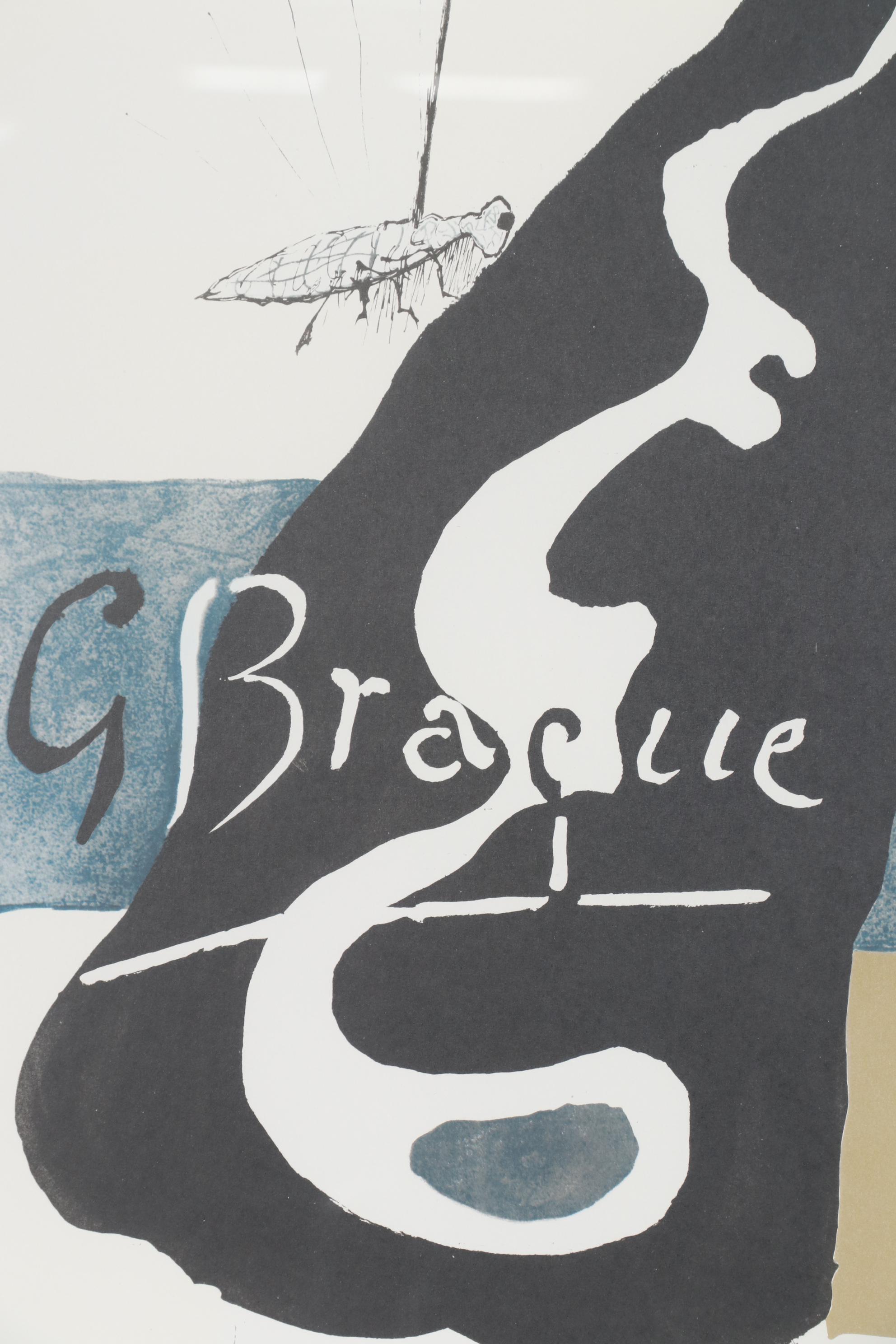 Lithograph after George Braque Exhibition Poster, Mid-20th Century