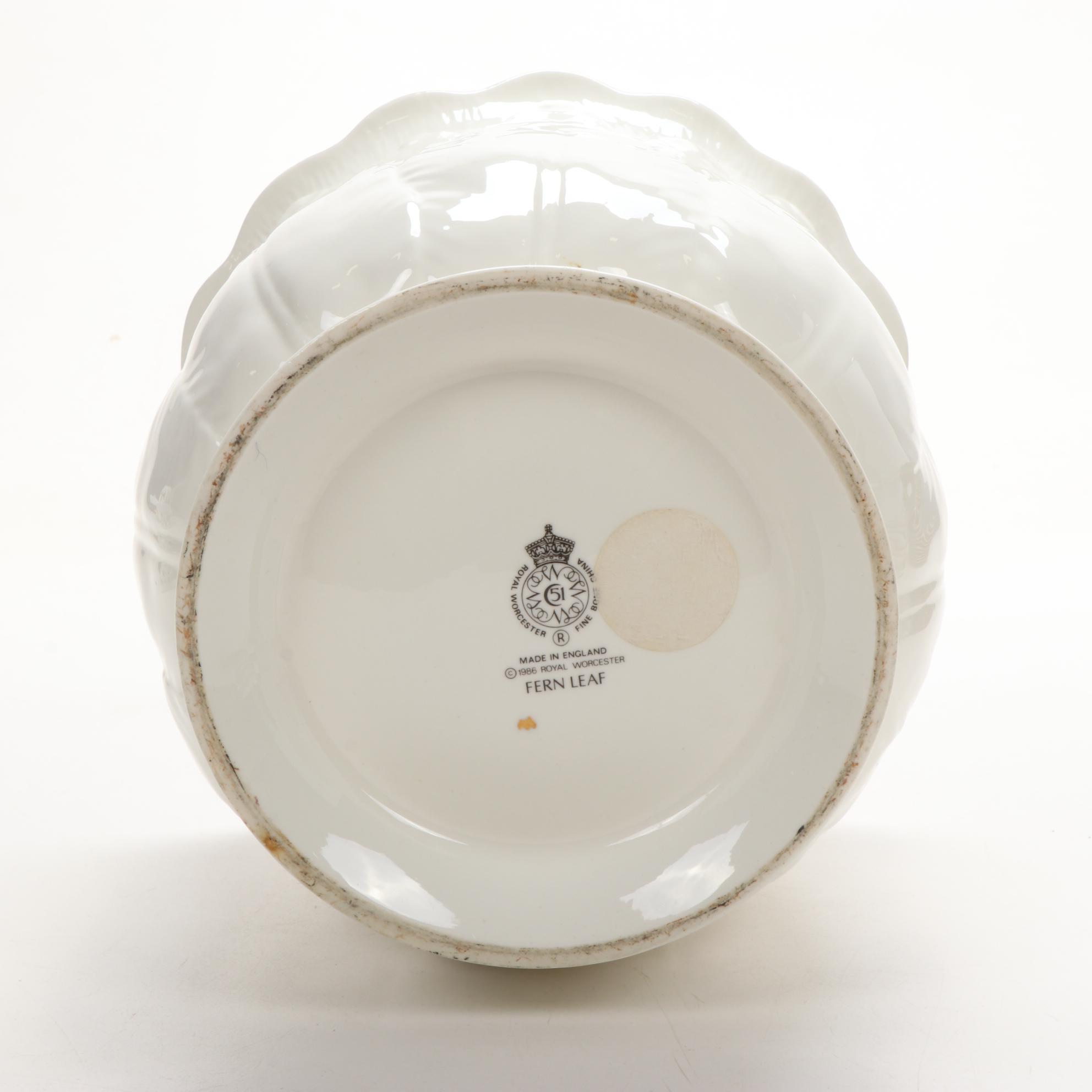 Royal Worcester "Evesham", "Fern Leaf", and Gold Encrusted Dinnerware