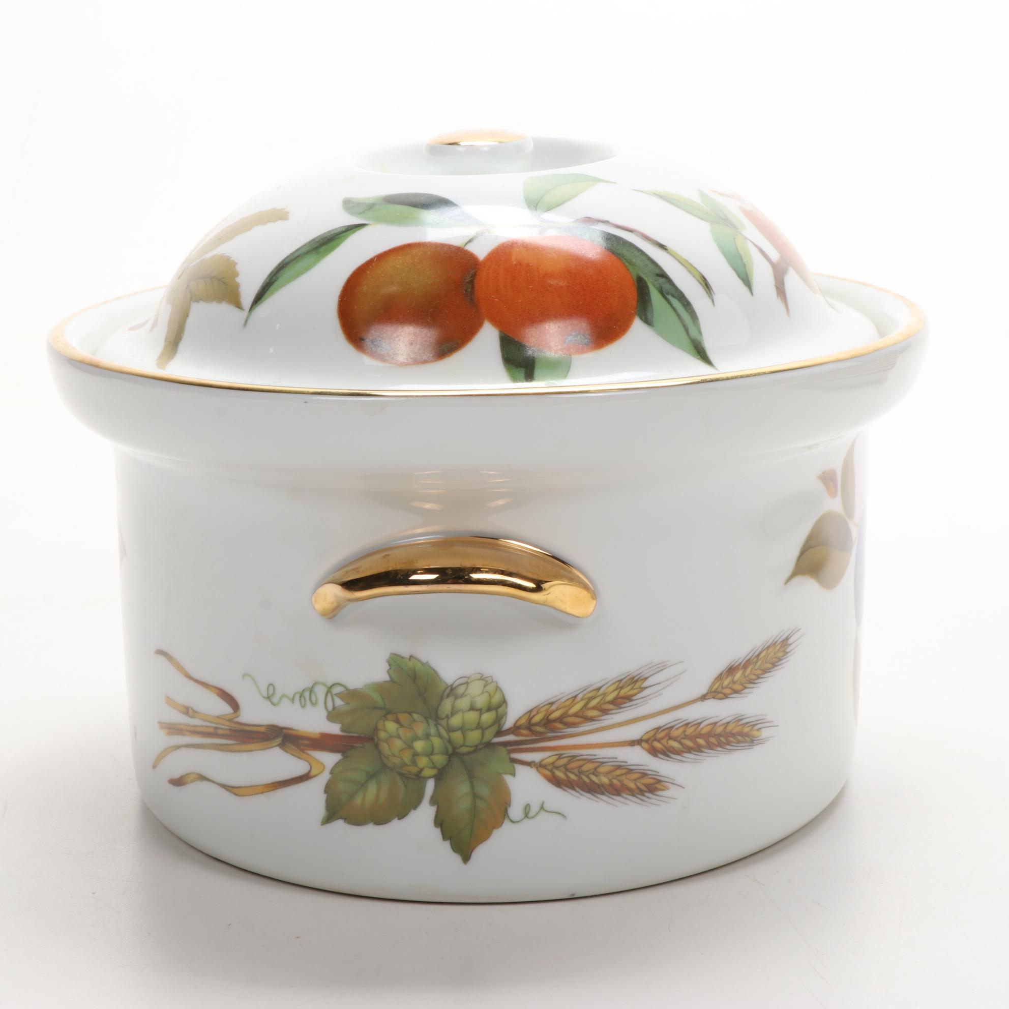 Royal Worcester "Evesham", "Fern Leaf", and Gold Encrusted Dinnerware
