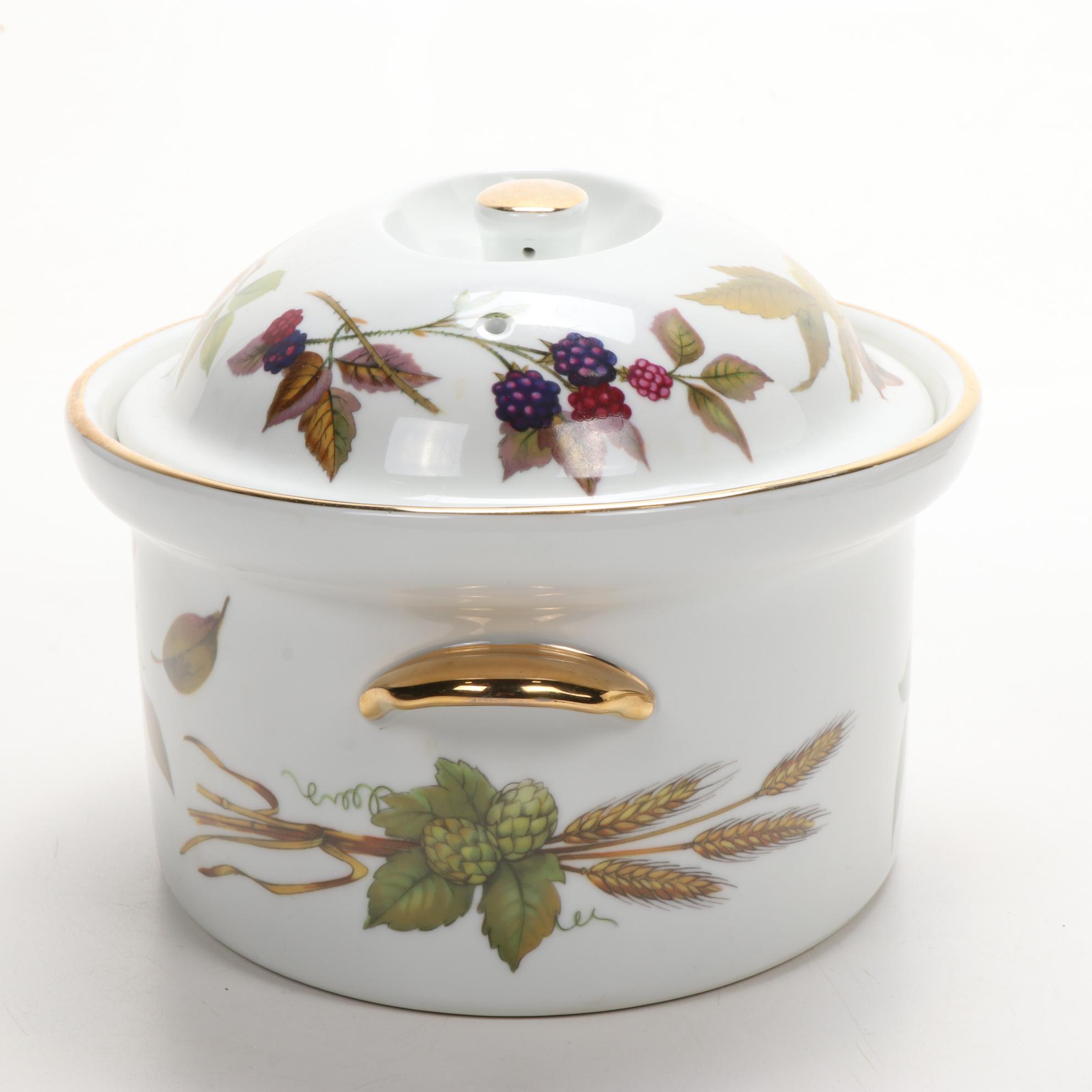 Royal Worcester "Evesham", "Fern Leaf", and Gold Encrusted Dinnerware