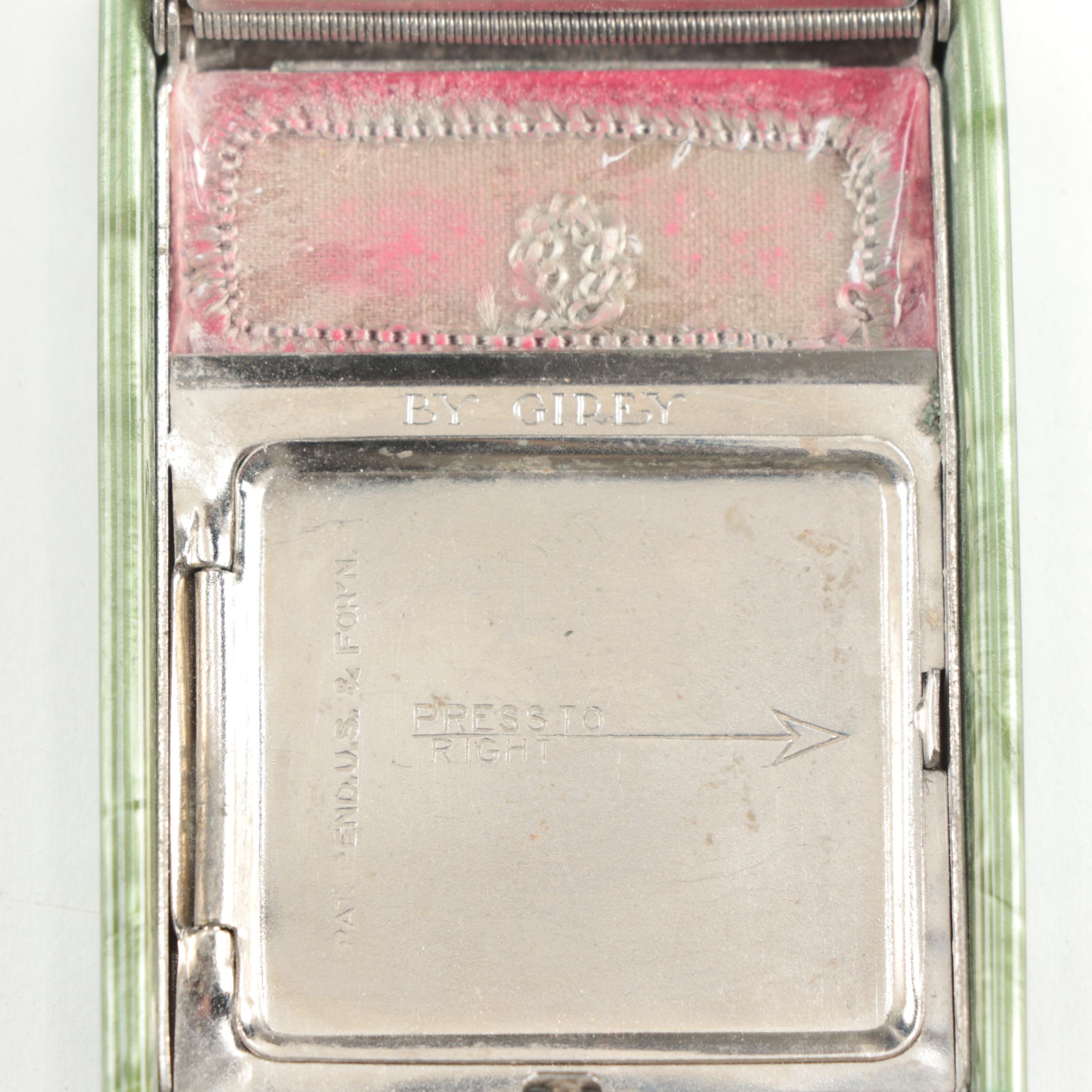 Art Deco Style Girey, Chanel, and Henriette Powder Compacts, 20th Century