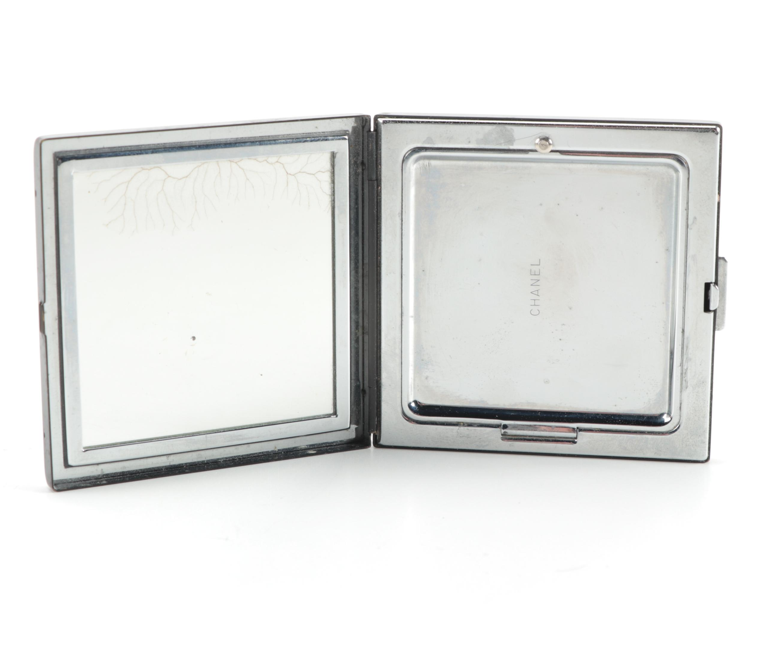 Art Deco Style Girey, Chanel, and Henriette Powder Compacts, 20th Century