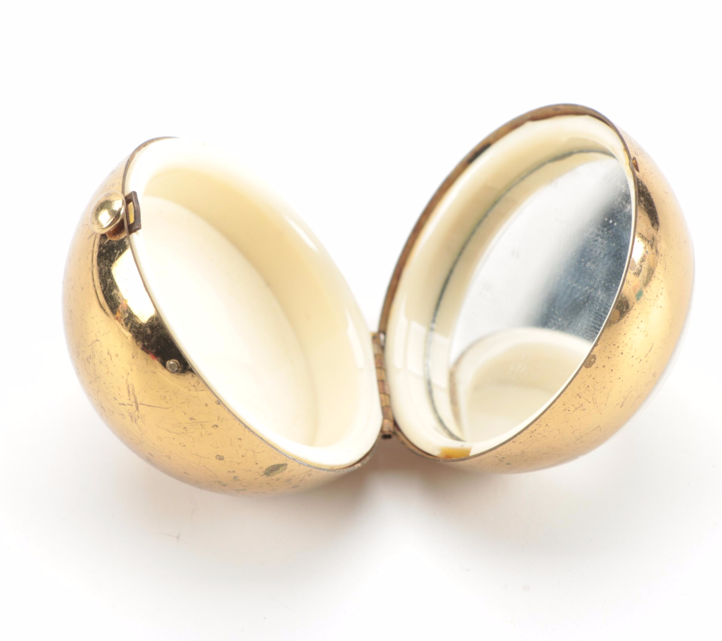 Art Deco Style Girey, Chanel, and Henriette Powder Compacts, 20th Century