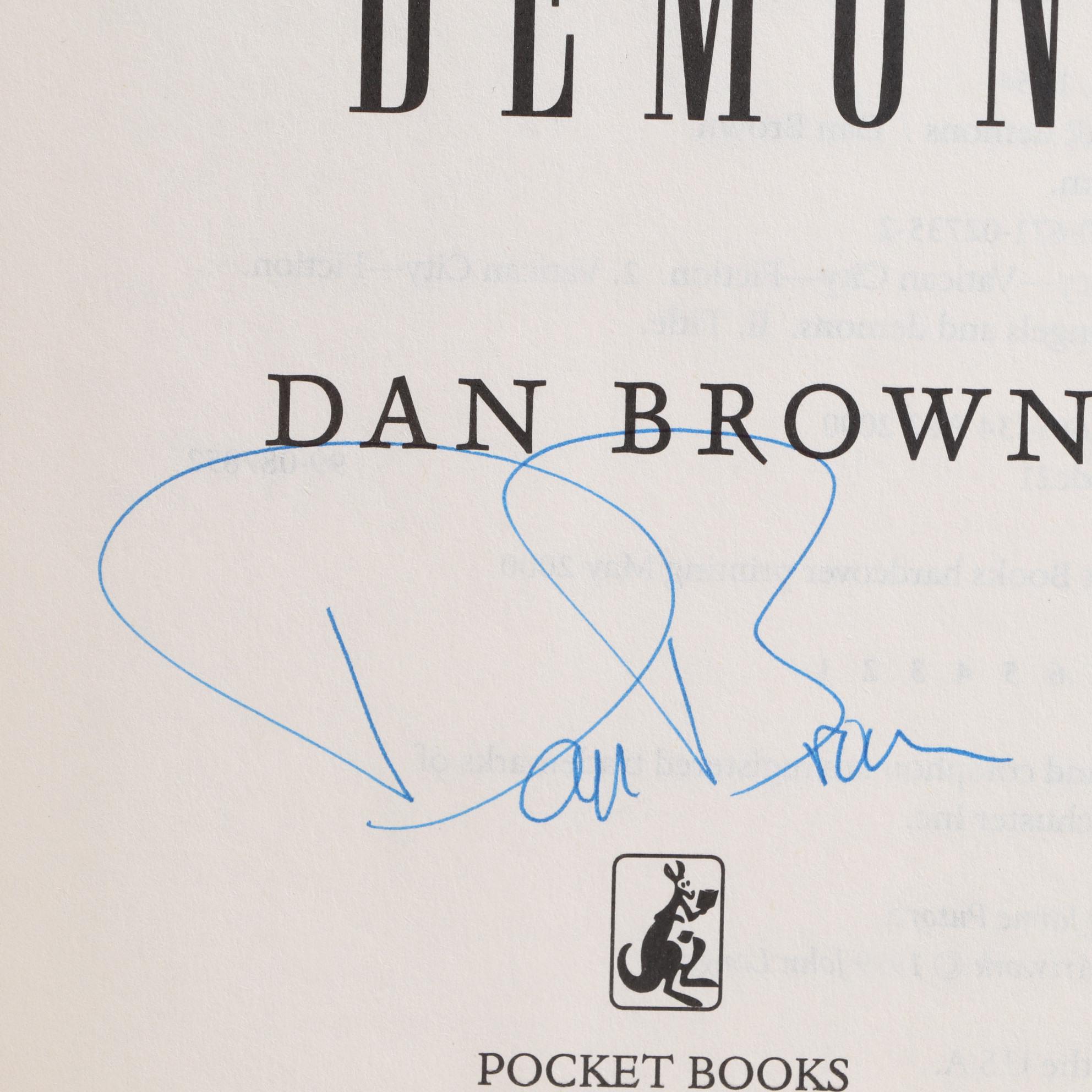 Signed First Edition "Angels and Demons" by Dan Brown, 2000