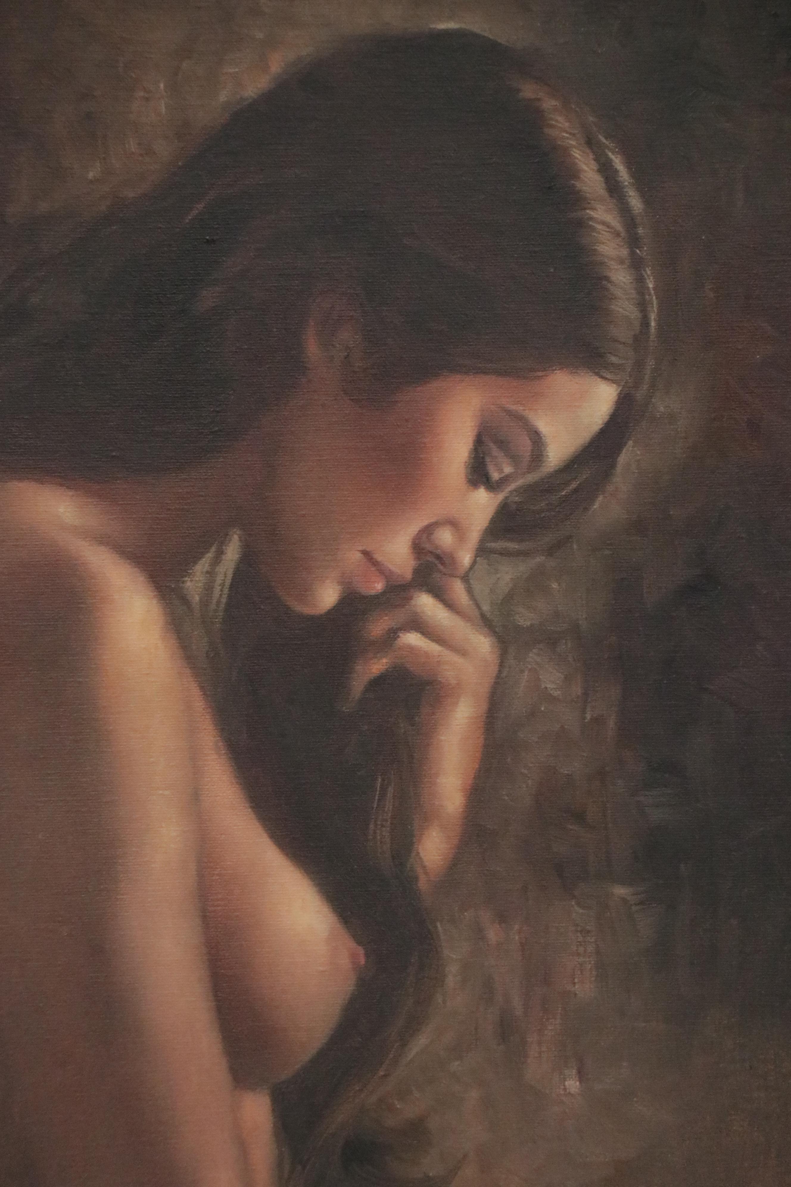 Leo Jansen Female Nude Oil Painting