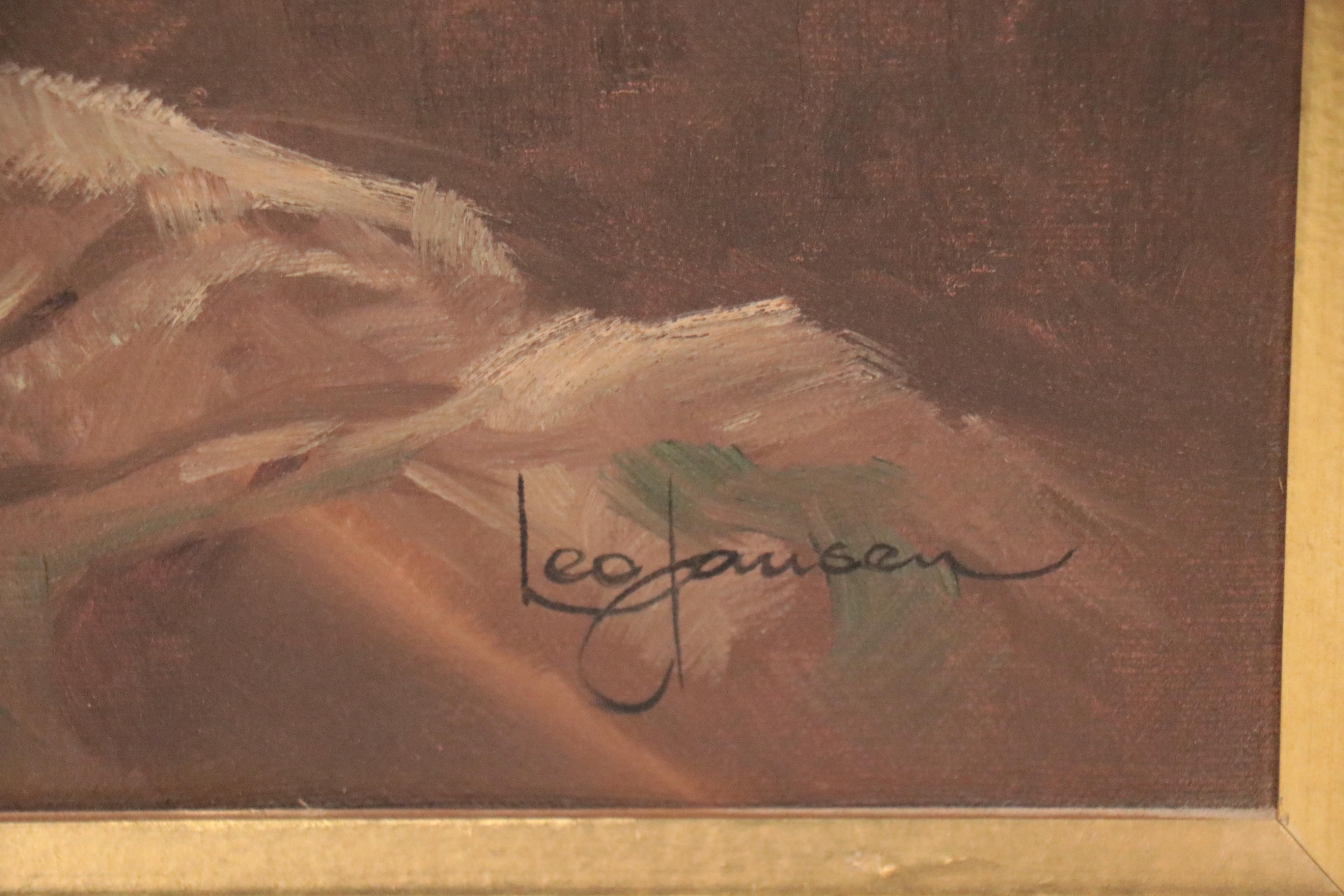 Leo Jansen Female Nude Oil Painting