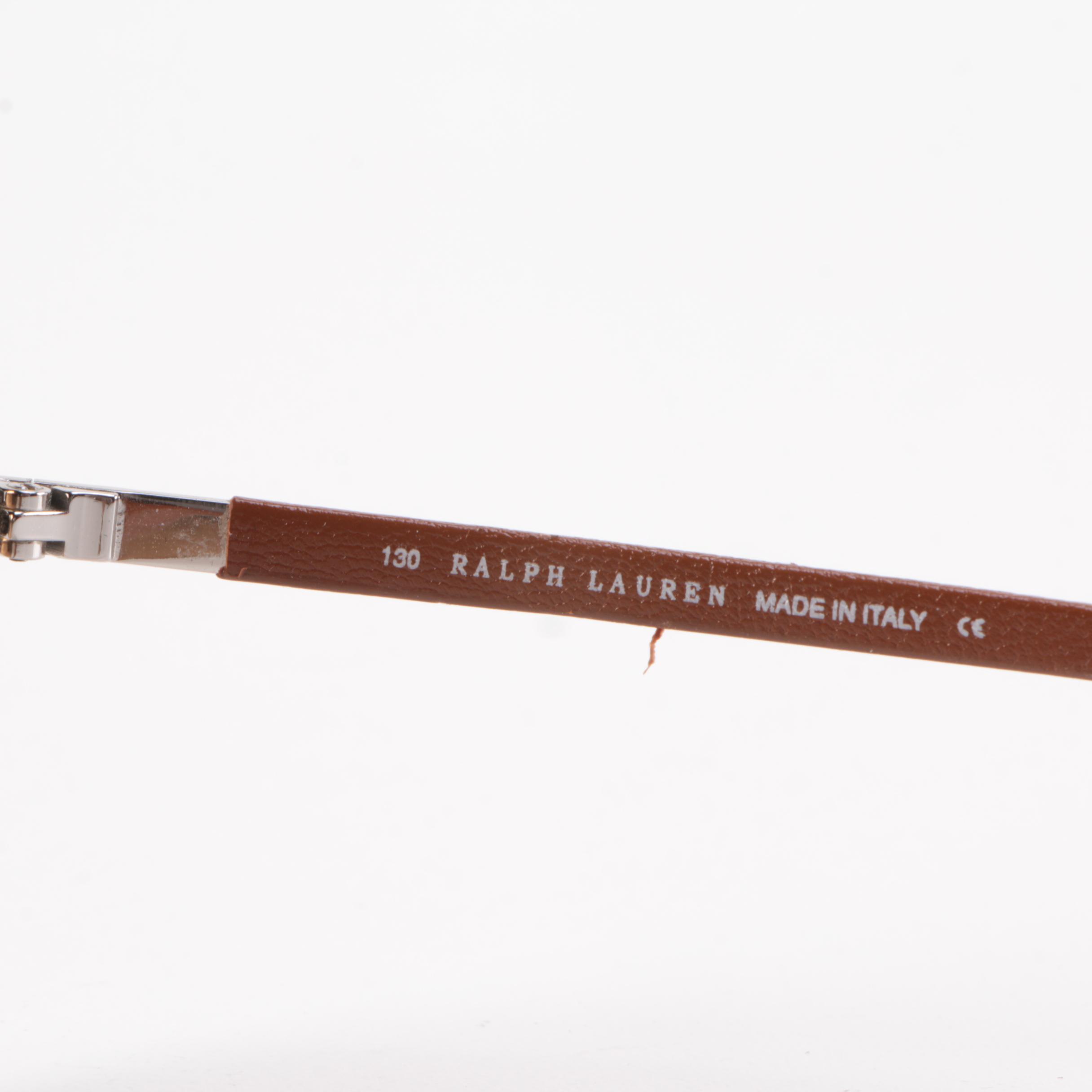 Ralph Lauren RL1524/P/US Silver Frame Aviator with Brown Solid Lenses