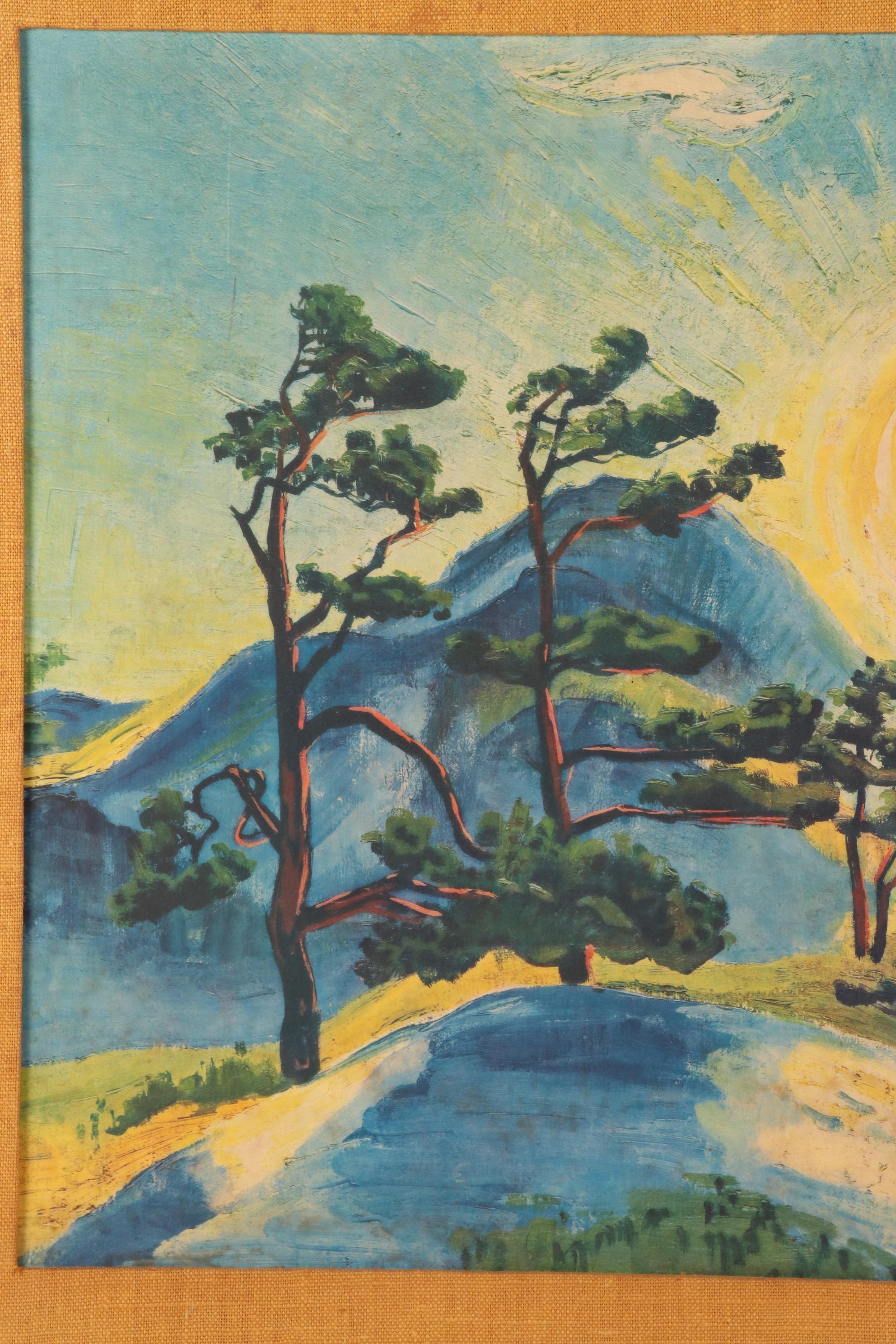 Giclée after Max Pechstein "Rising Sun," Late 20th Century