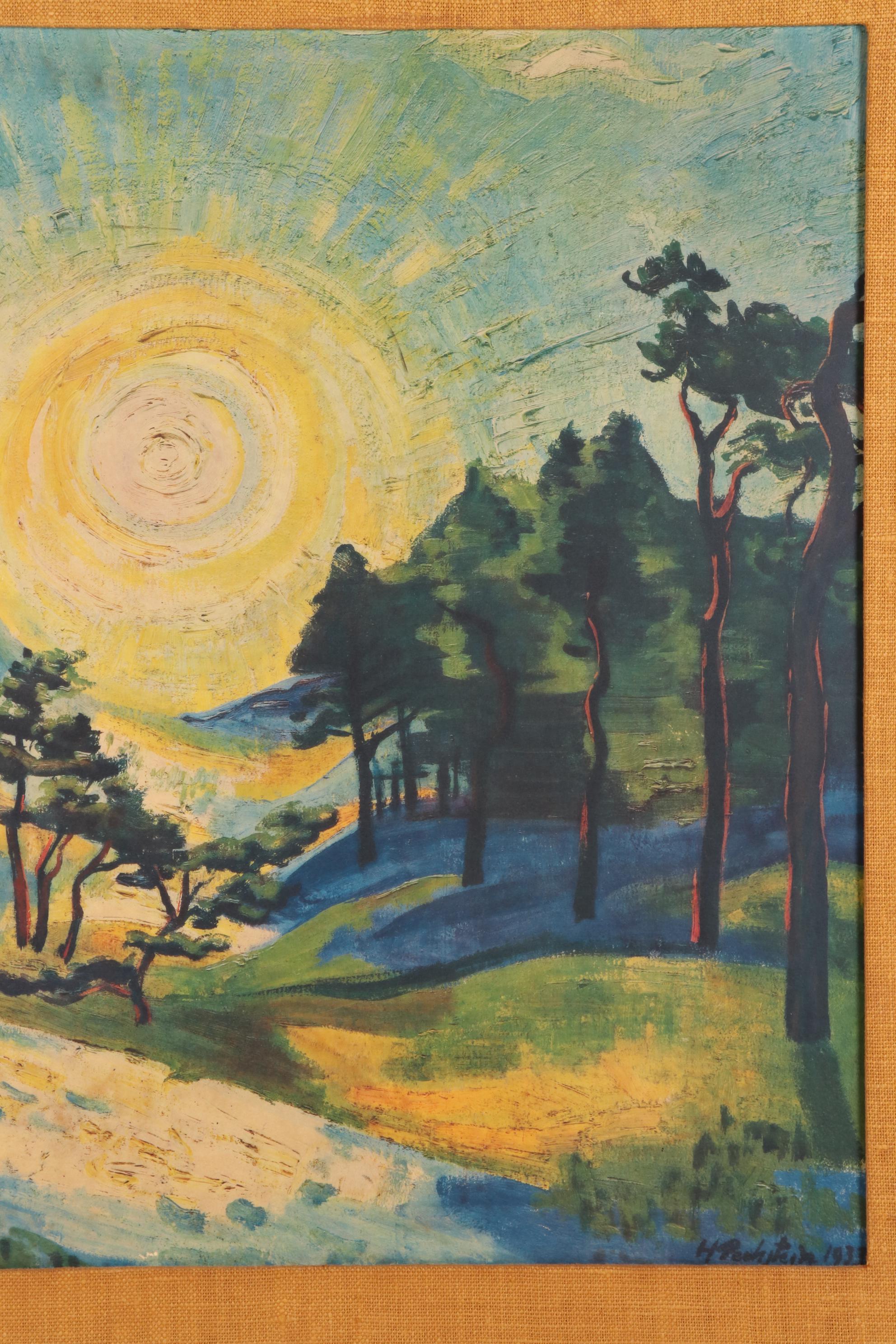 Giclée after Max Pechstein "Rising Sun," Late 20th Century