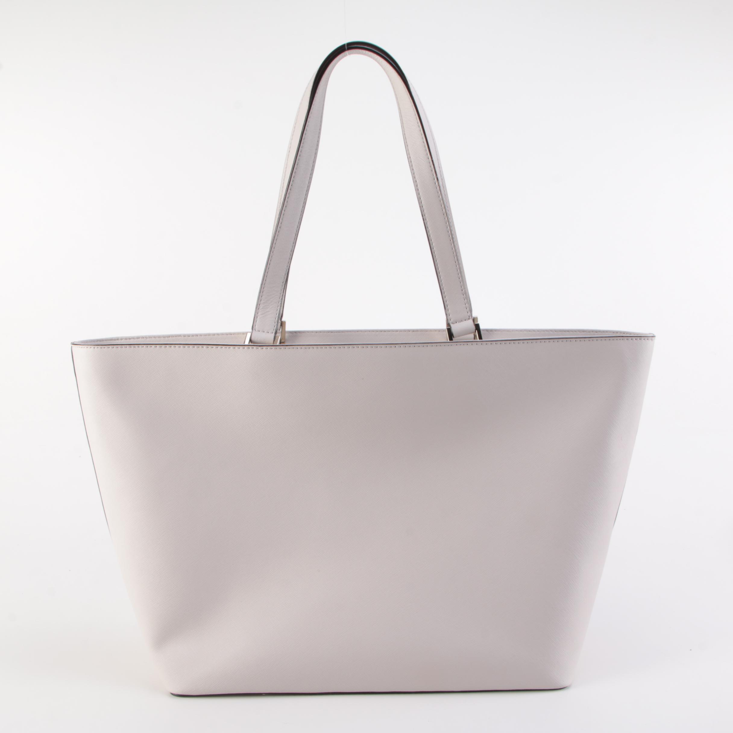 Kate Spade Jules on Pointe Swan Tote with Pom-Pom Portable Tech Charger