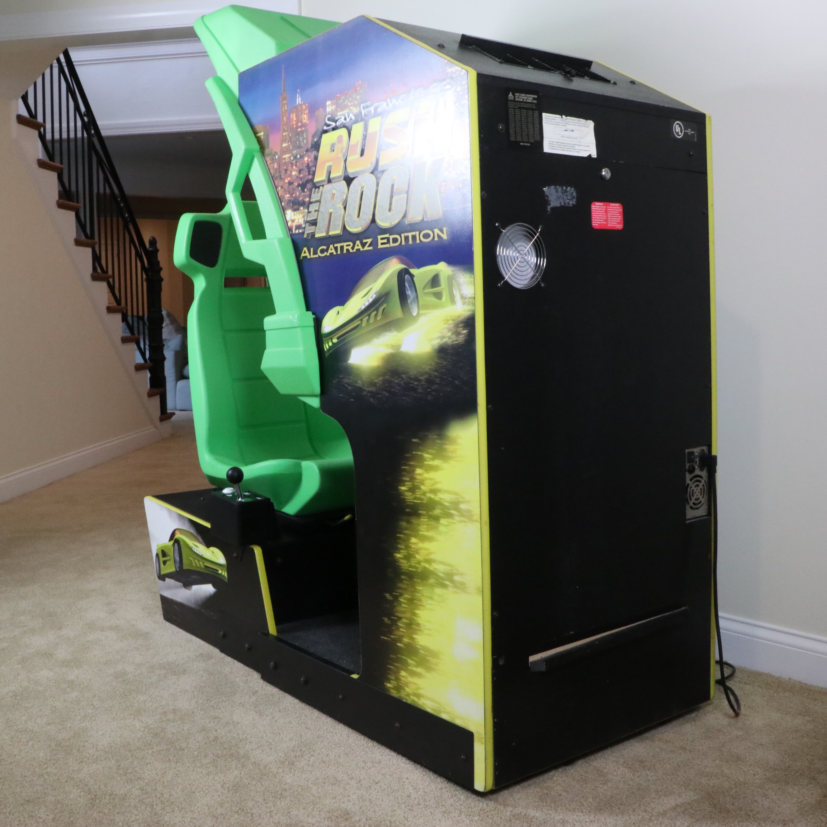 Atari San Francisco "Rush The Rock: Alcatraz Edition" Arcade Driving Game