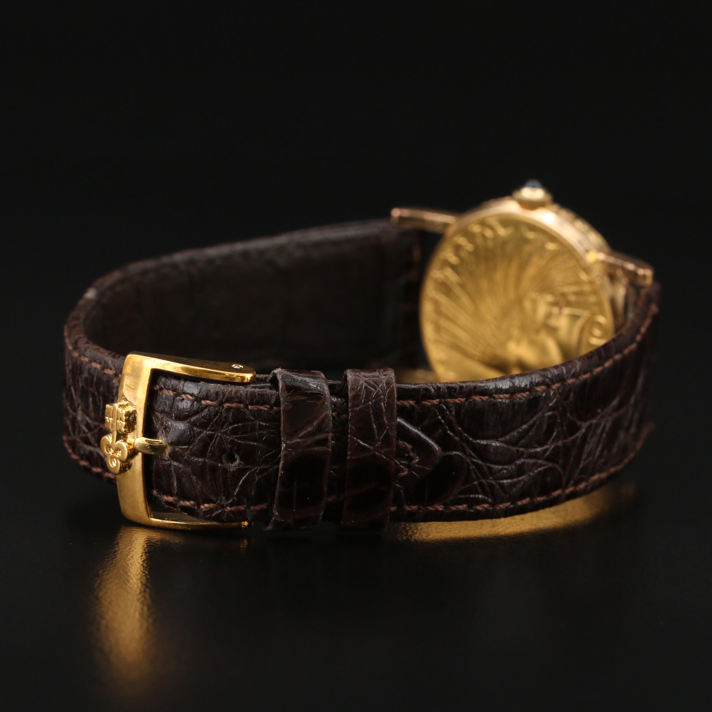 Vintage Corum 1910 $10 Indian Head Gold Eagle Coin Watch